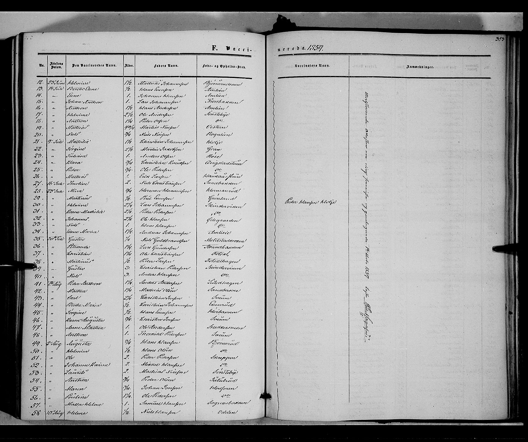 Vestre Toten prestekontor, SAH/PREST-108/H/Ha/Haa/L0006: Parish register (official) no. 6, 1856-1861, p. 353