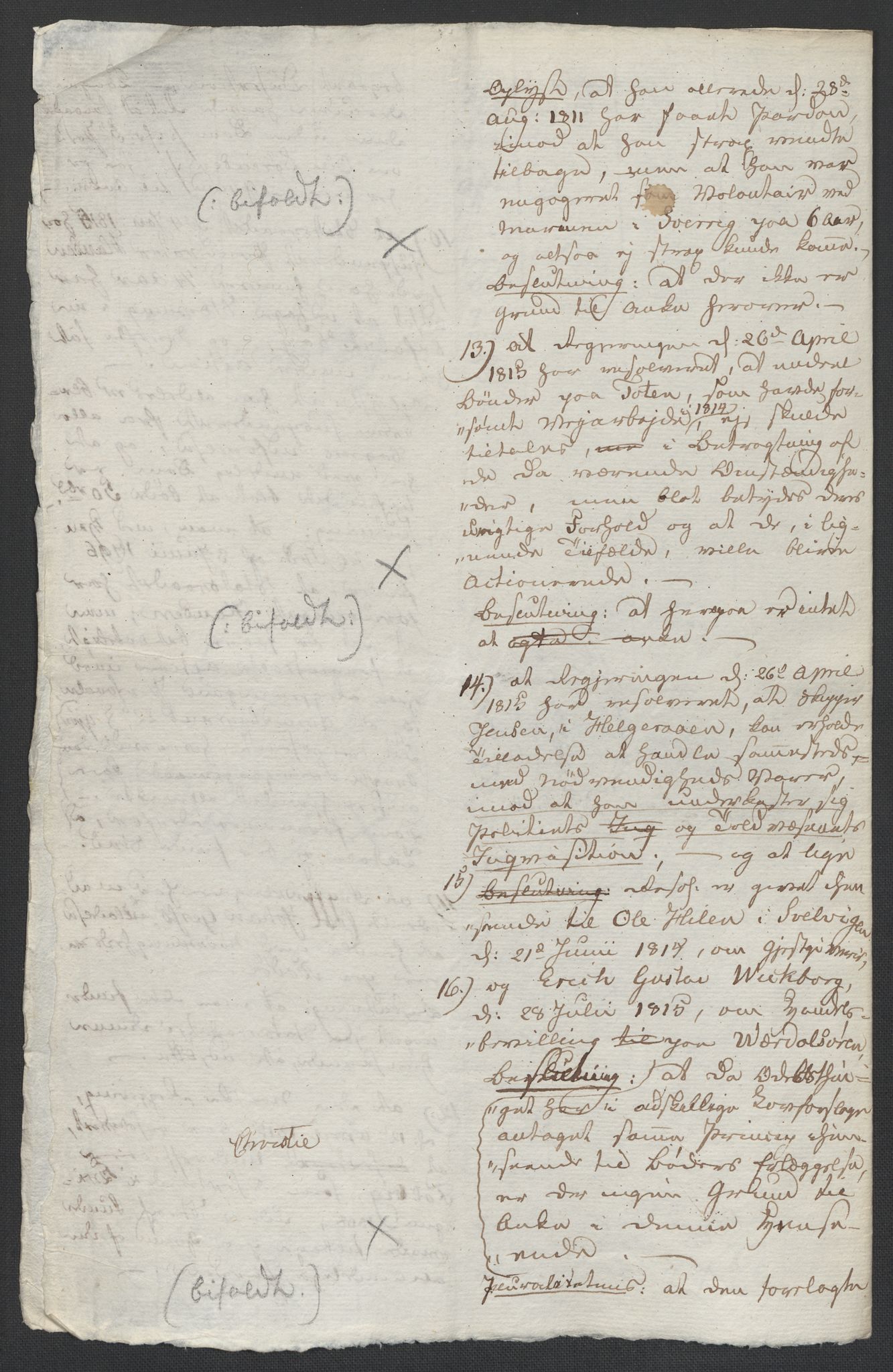 Christie, Wilhelm Frimann Koren, AV/RA-PA-0014/F/L0005: Christies dokumenter fra Stortinget, 1815-1816, p. 248