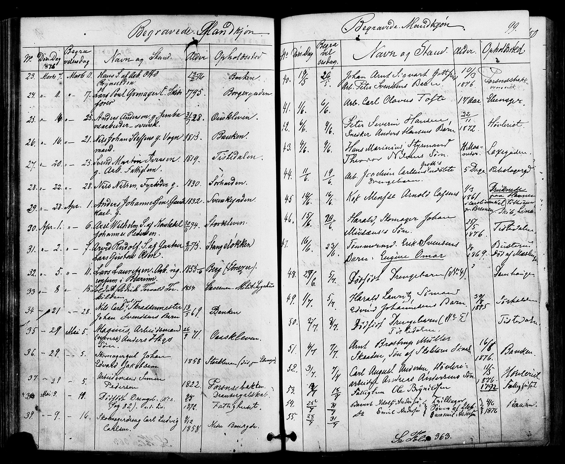 Halden prestekontor Kirkebøker, SAO/A-10909/F/Fa/L0010: Parish register (official) no. I 10, 1866-1877, p. 99
