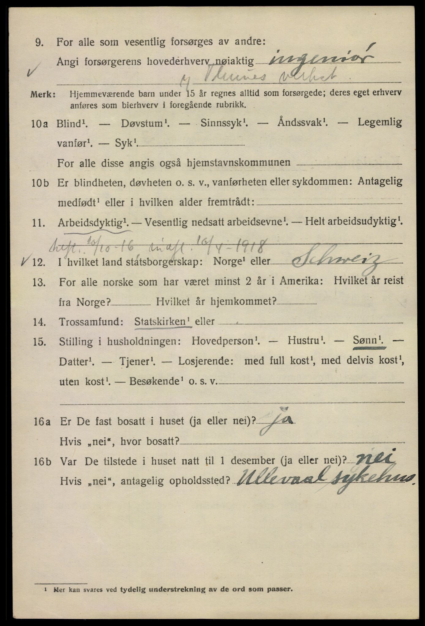 SAO, 1920 census for Kristiania, 1920, p. 203406