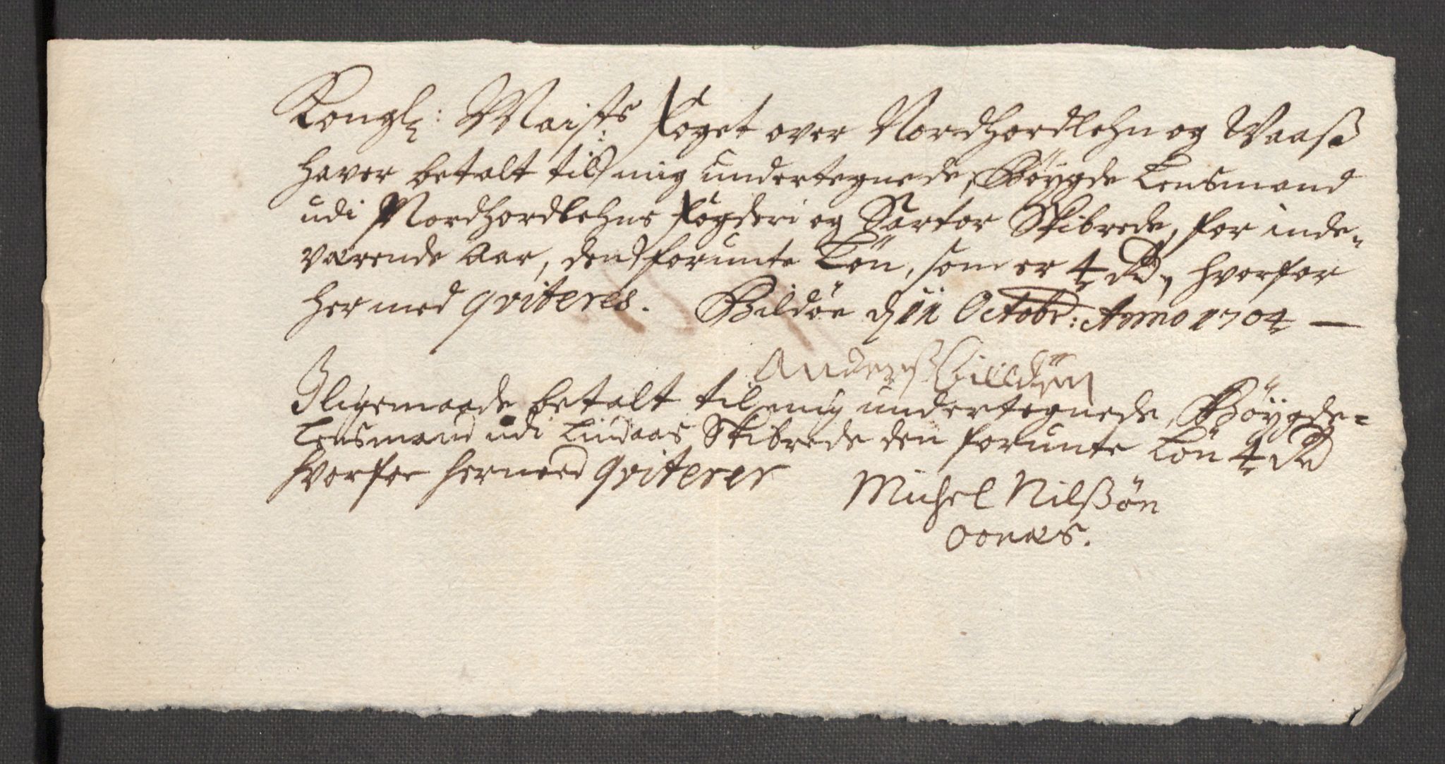 Rentekammeret inntil 1814, Reviderte regnskaper, Fogderegnskap, AV/RA-EA-4092/R51/L3187: Fogderegnskap Nordhordland og Voss, 1704-1705, p. 189