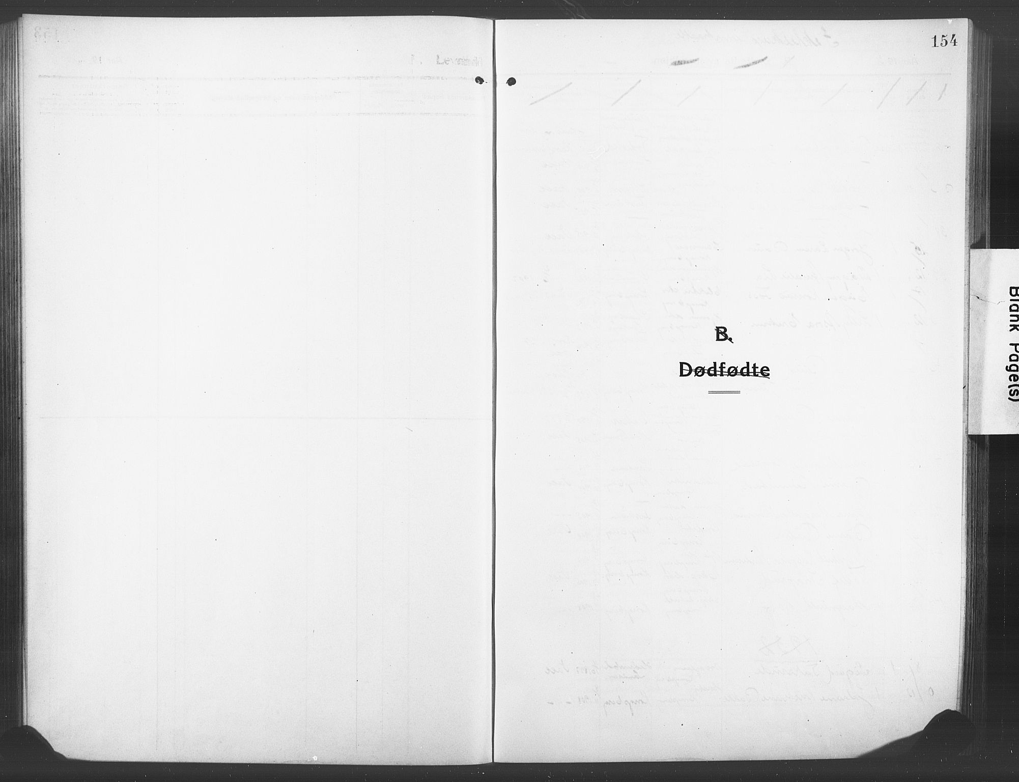 Kongsberg kirkebøker, AV/SAKO-A-22/G/Ga/L0008: Parish register (copy) no. 8, 1915-1932, p. 154
