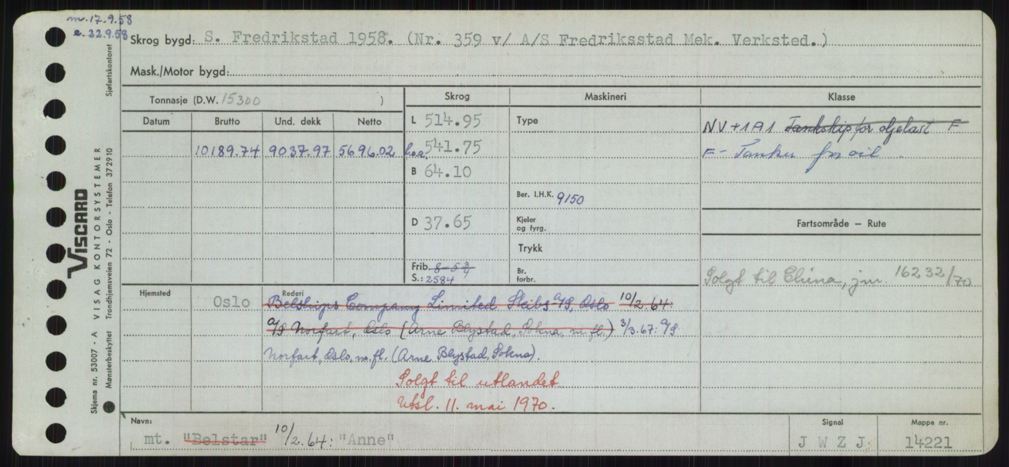 Sjøfartsdirektoratet med forløpere, Skipsmålingen, RA/S-1627/H/Hd/L0001: Fartøy, A-Anv, p. 723