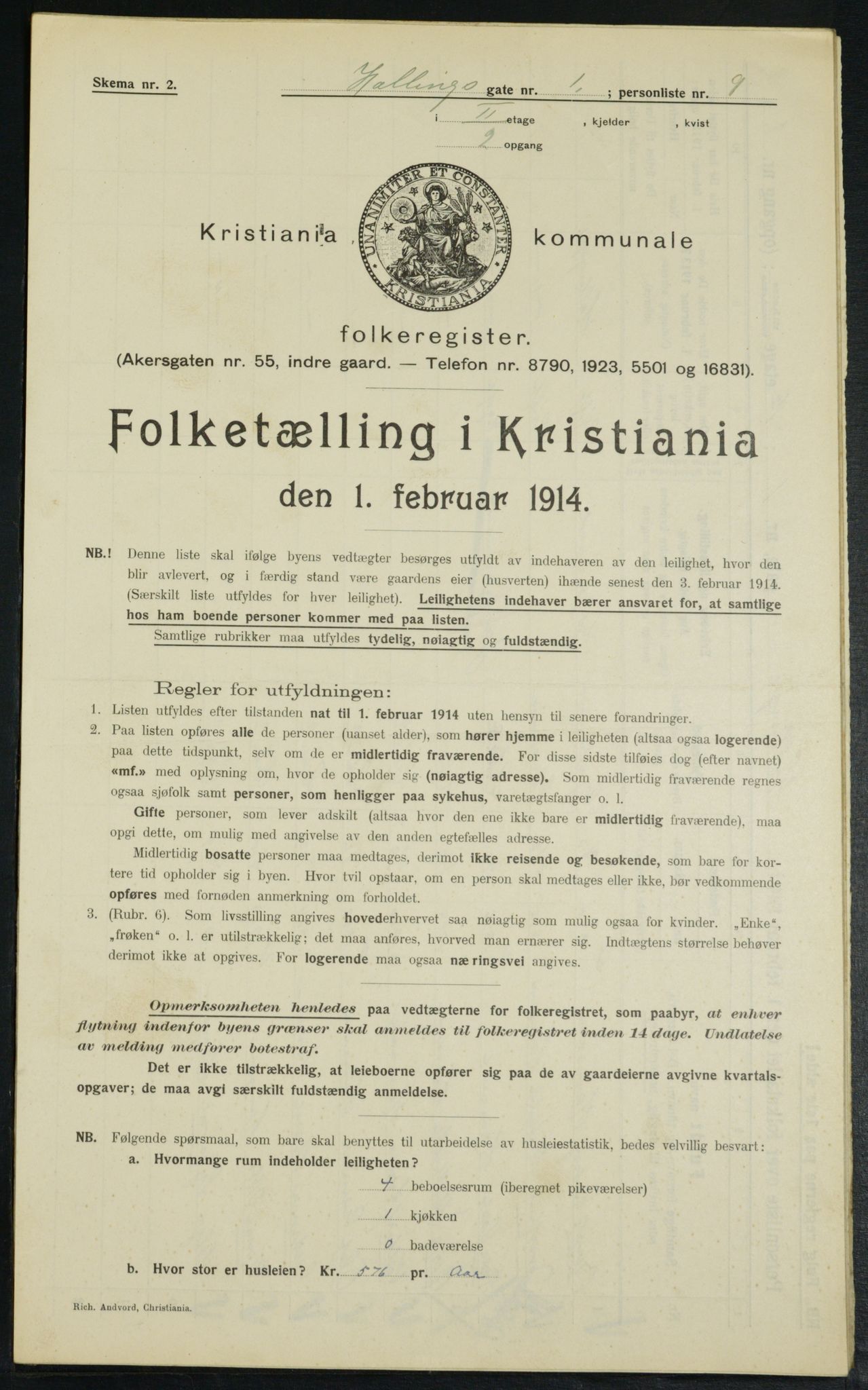 OBA, Municipal Census 1914 for Kristiania, 1914, p. 34123