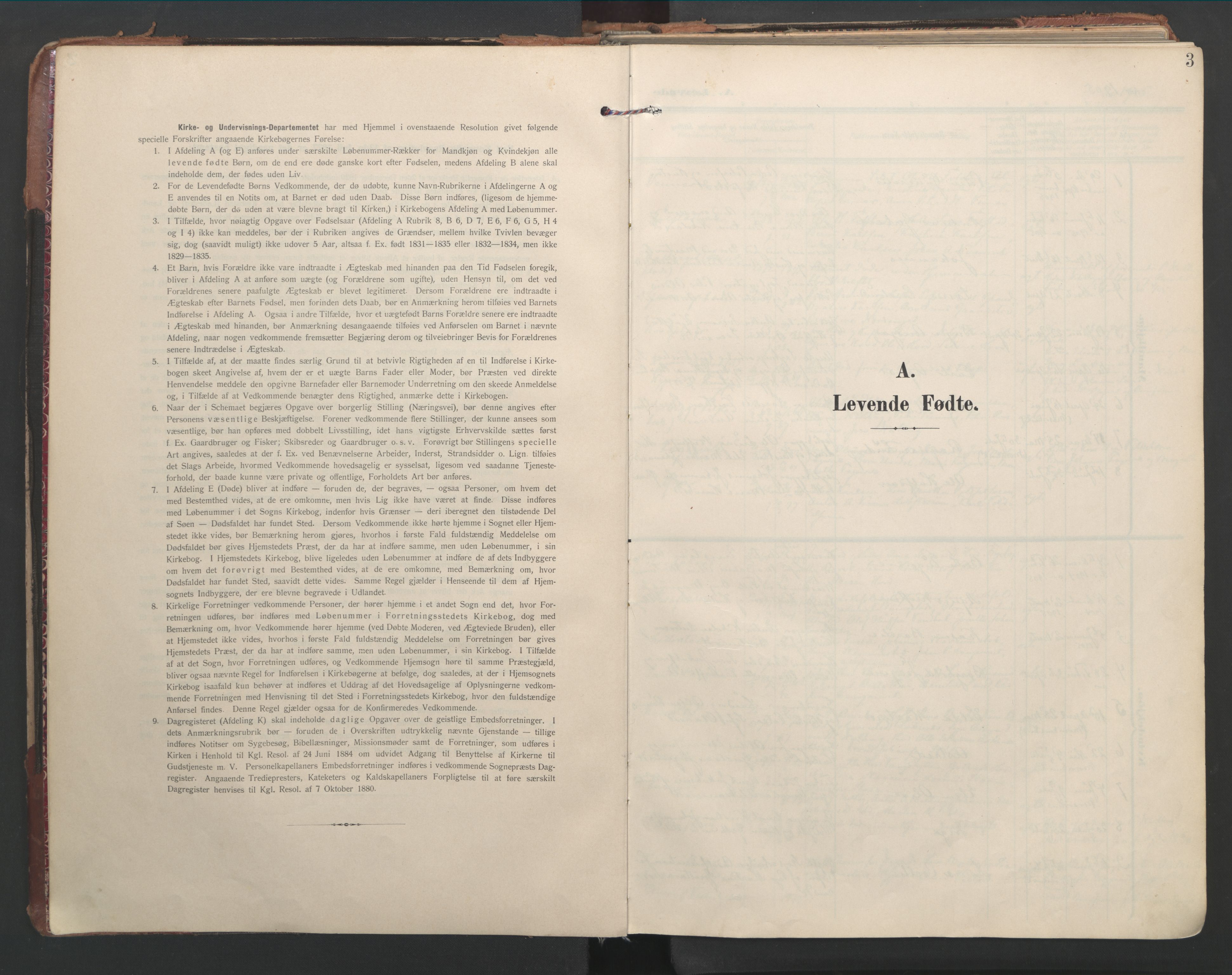 Ministerialprotokoller, klokkerbøker og fødselsregistre - Nord-Trøndelag, SAT/A-1458/744/L0421: Parish register (official) no. 744A05, 1905-1930, p. 3