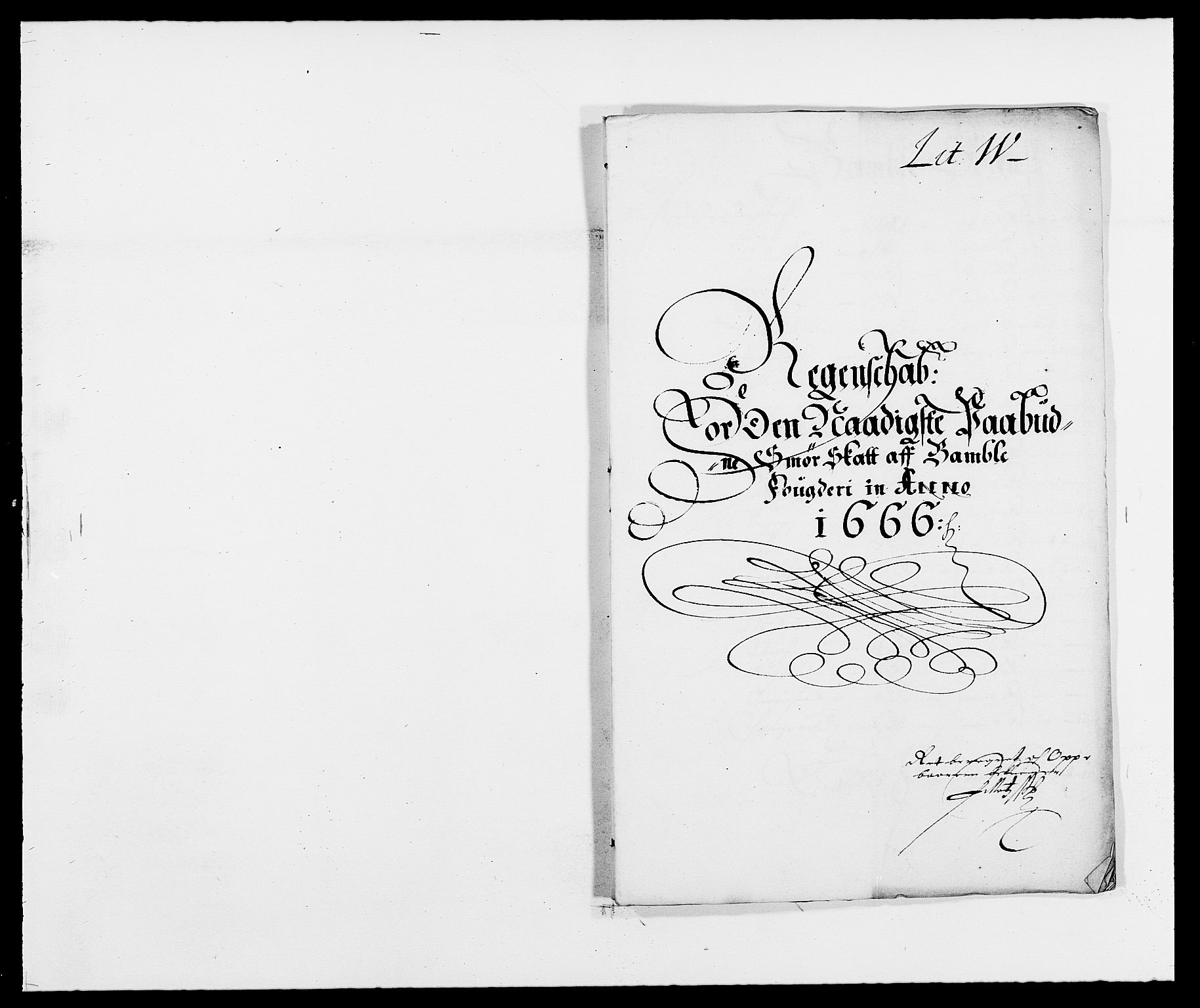 Rentekammeret inntil 1814, Reviderte regnskaper, Fogderegnskap, RA/EA-4092/R34/L2039: Fogderegnskap Bamble, 1662-1669, p. 64
