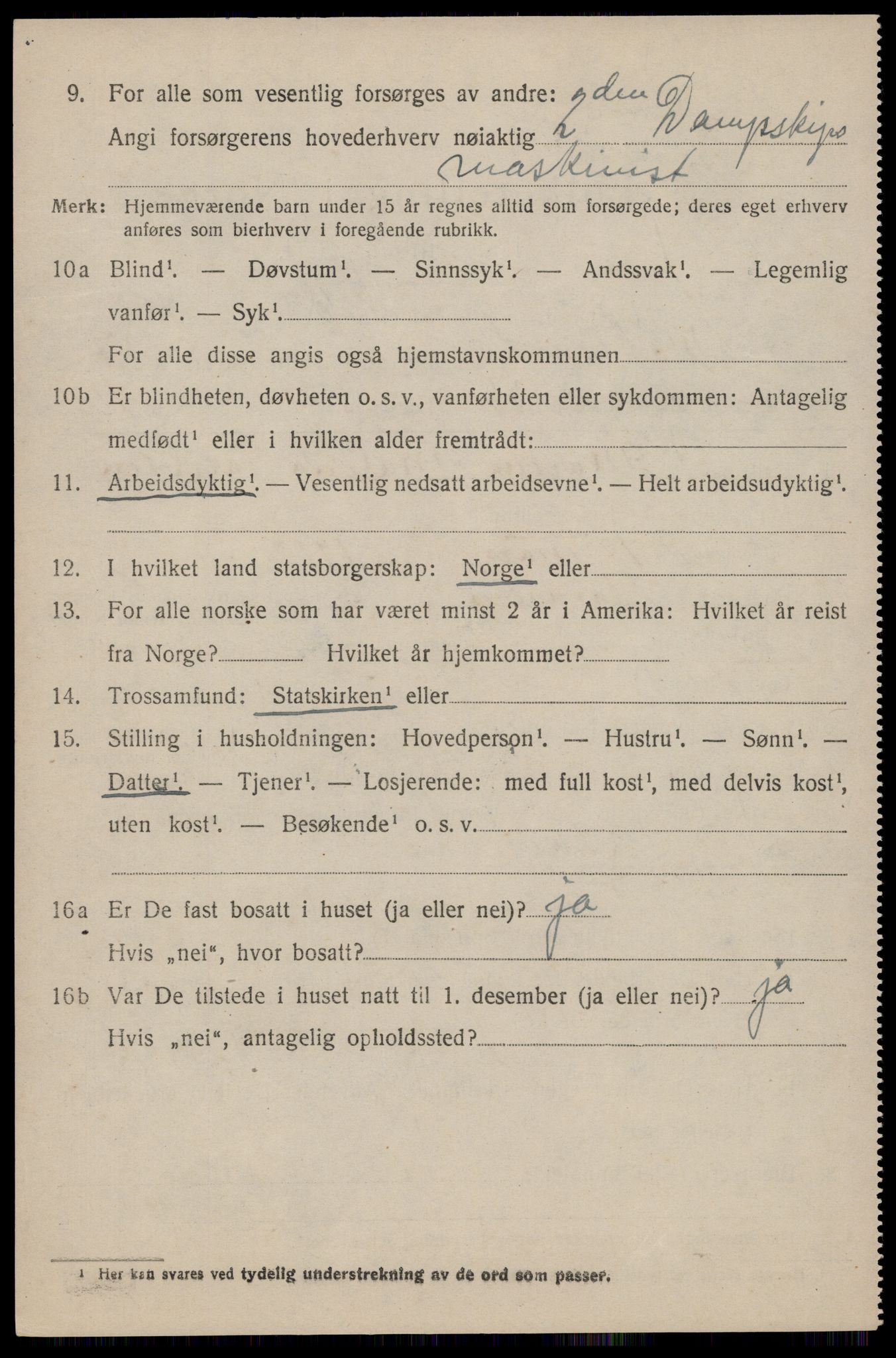 SAST, 1920 census for Hetland, 1920, p. 14666