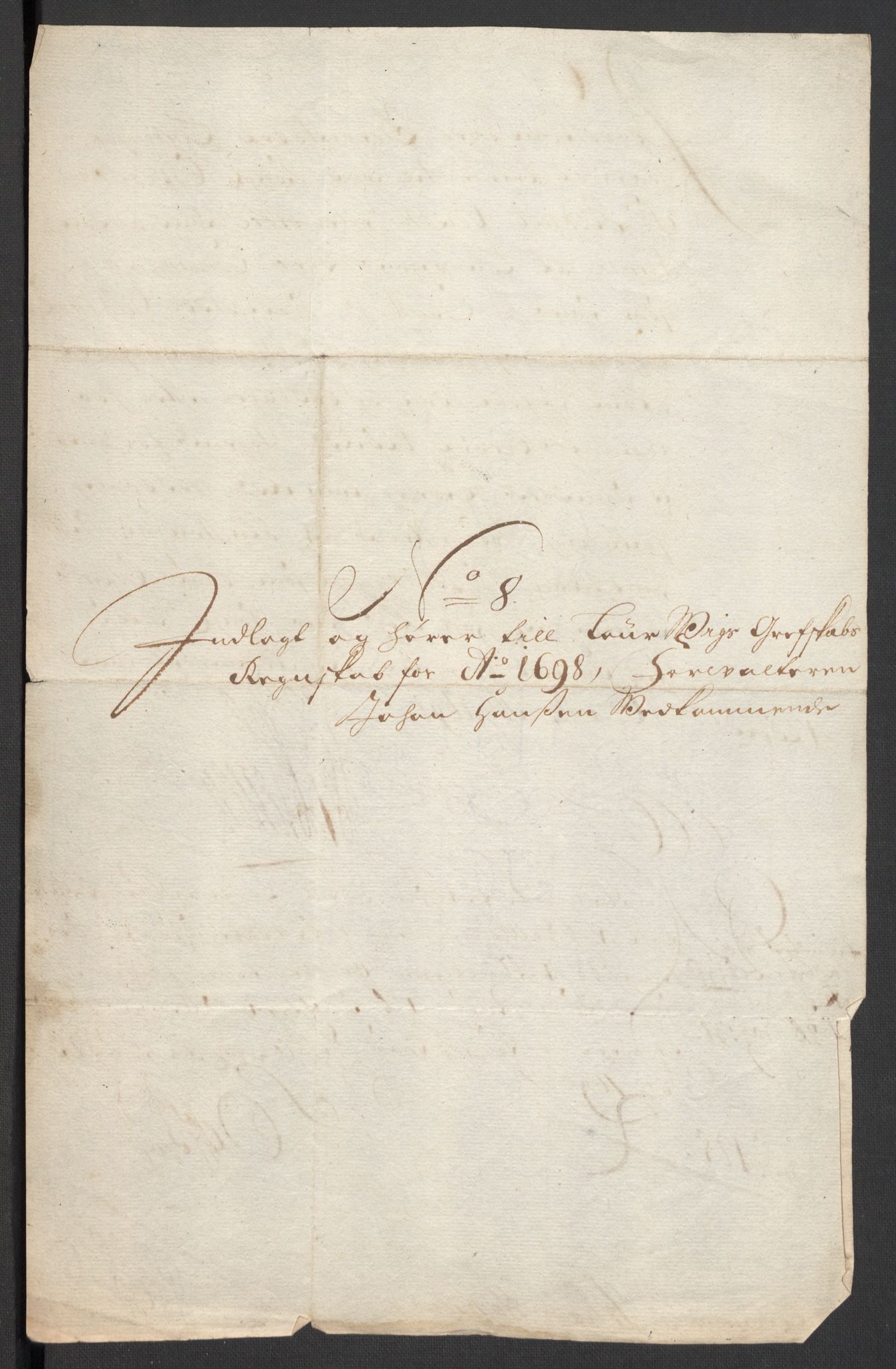 Rentekammeret inntil 1814, Reviderte regnskaper, Fogderegnskap, AV/RA-EA-4092/R33/L1976: Fogderegnskap Larvik grevskap, 1698-1701, p. 86