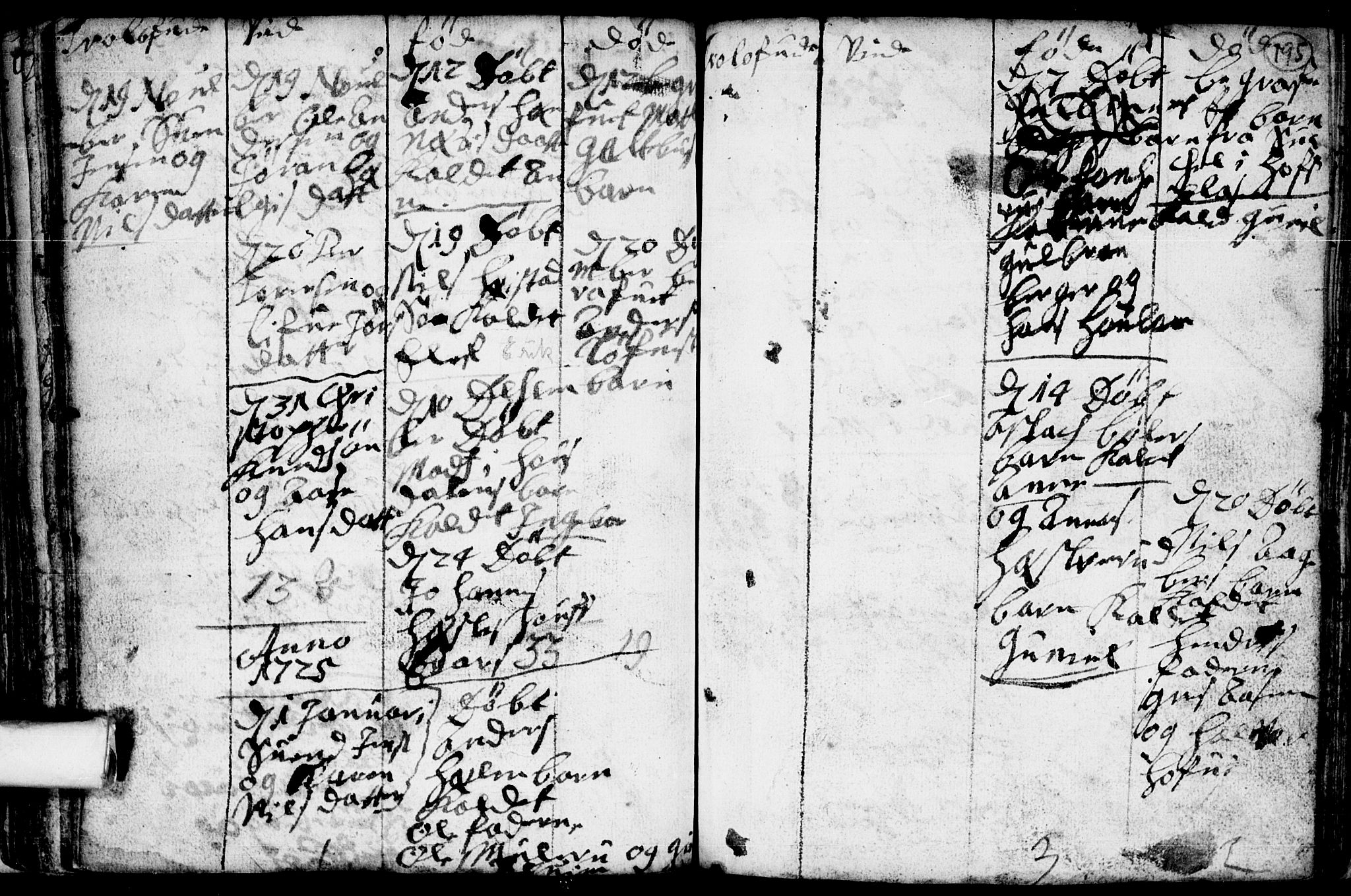 Spydeberg prestekontor Kirkebøker, AV/SAO-A-10924/F/Fa/L0001: Parish register (official) no. I 1, 1696-1738, p. 195