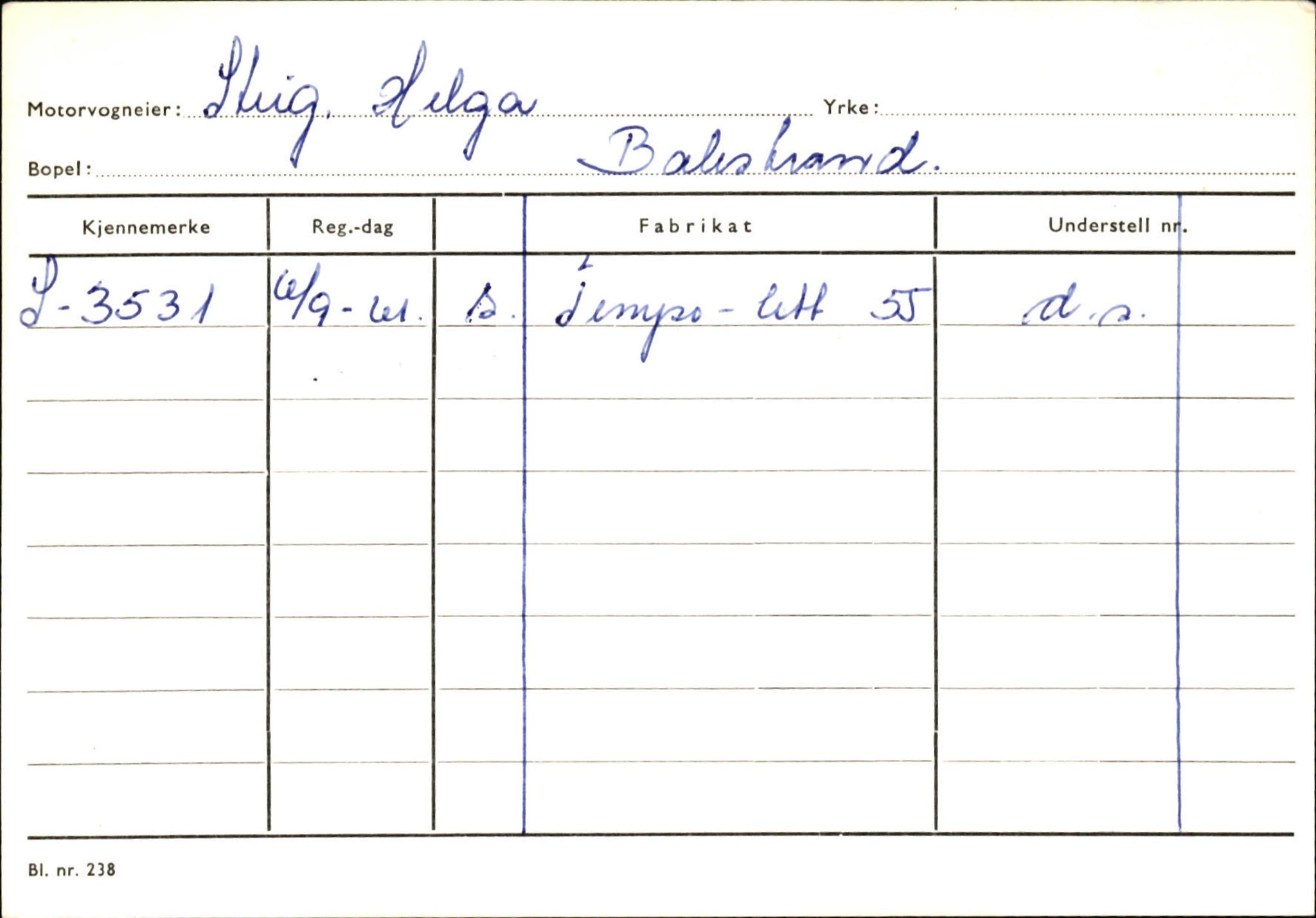 Statens vegvesen, Sogn og Fjordane vegkontor, AV/SAB-A-5301/4/F/L0132: Eigarregister Askvoll A-Å. Balestrand A-Å, 1945-1975, p. 2328