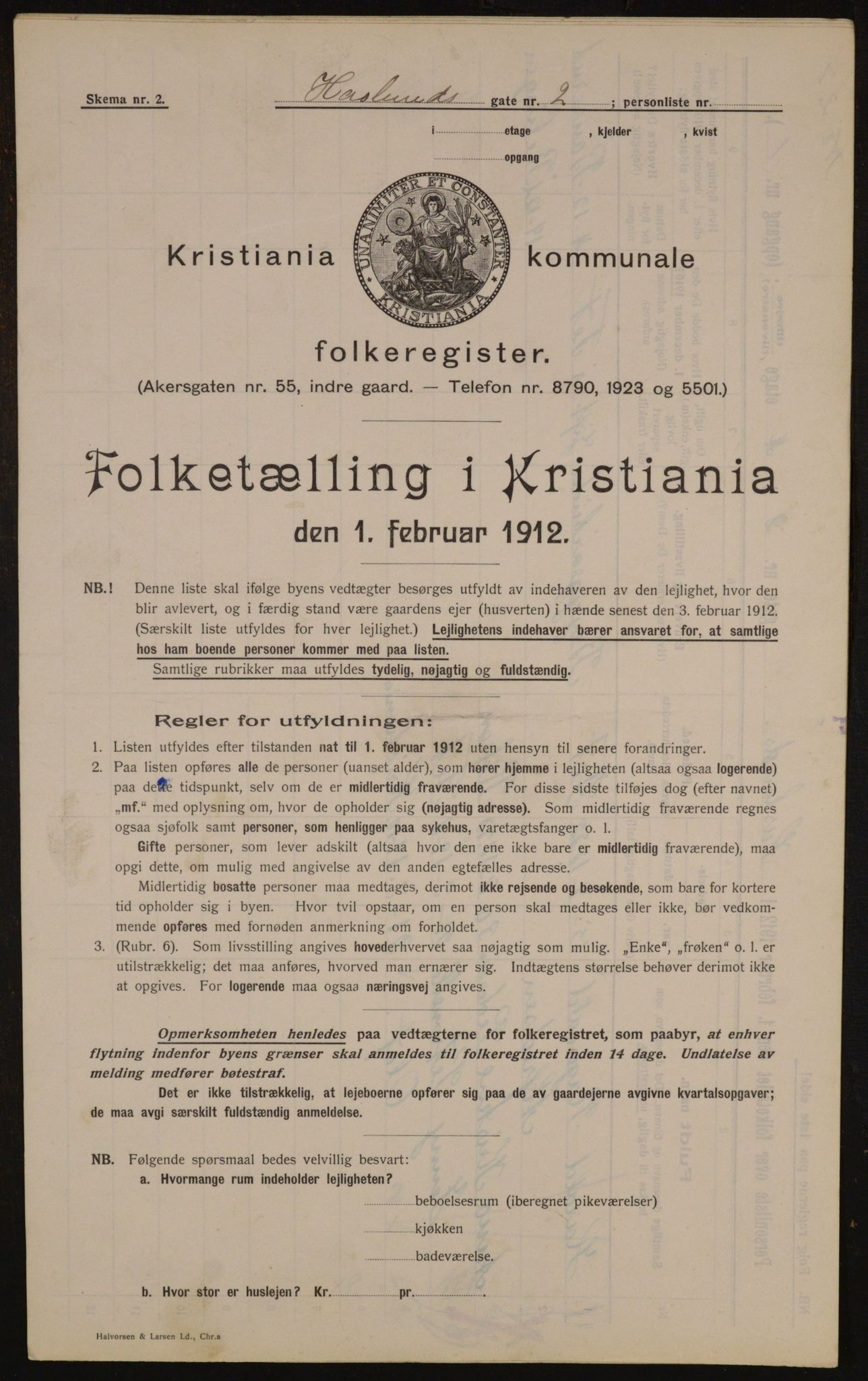 OBA, Municipal Census 1912 for Kristiania, 1912, p. 35285