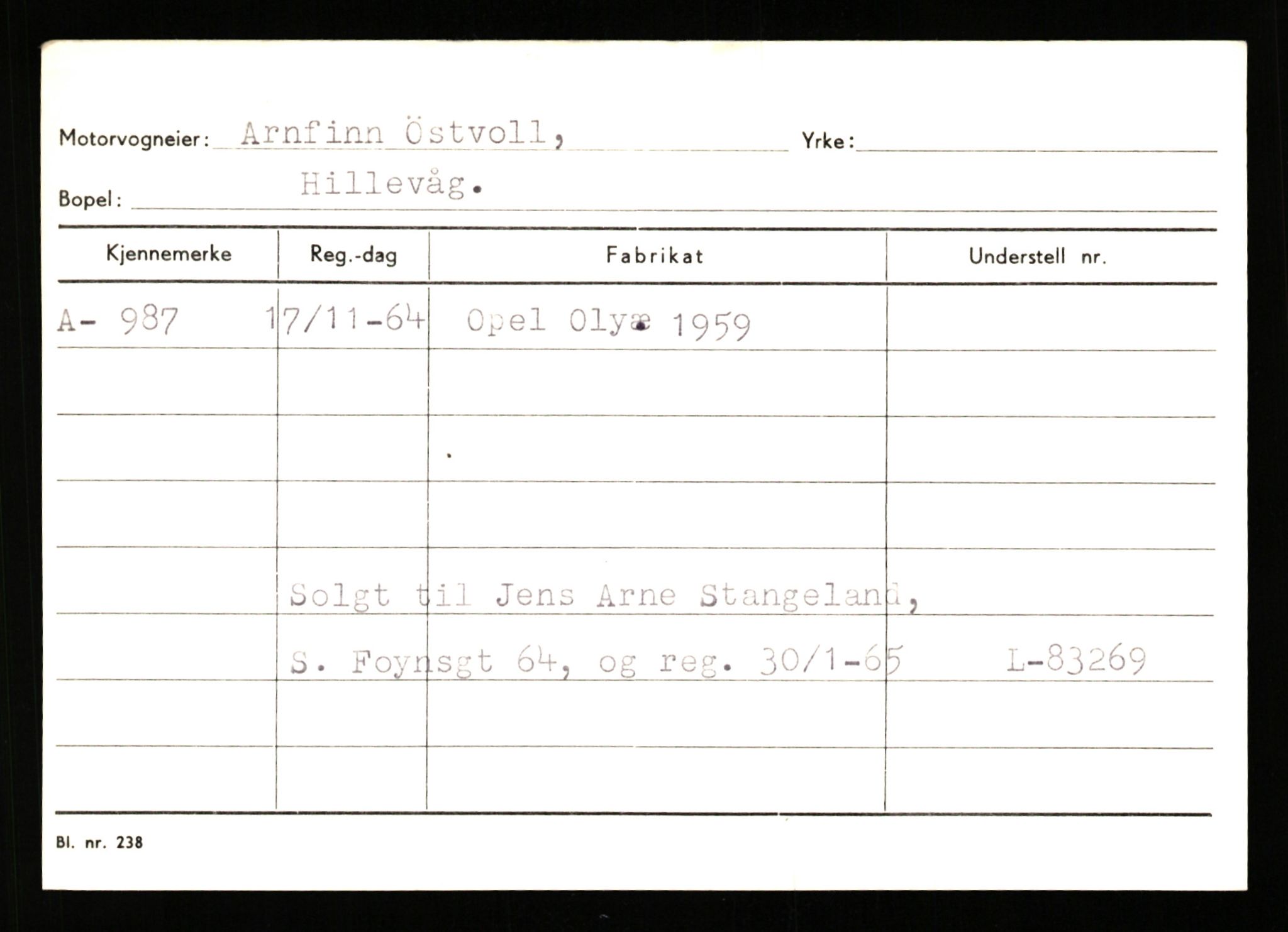 Stavanger trafikkstasjon, AV/SAST-A-101942/0/G/L0001: Registreringsnummer: 0 - 5782, 1930-1971, p. 613