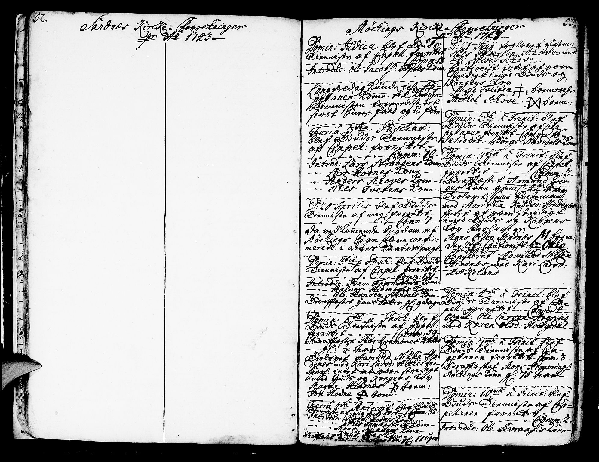 Lindås Sokneprestembete, AV/SAB-A-76701/H/Haa/Haaa/L0002: Parish register (official) no. A 2, 1740-1748, p. 52-53