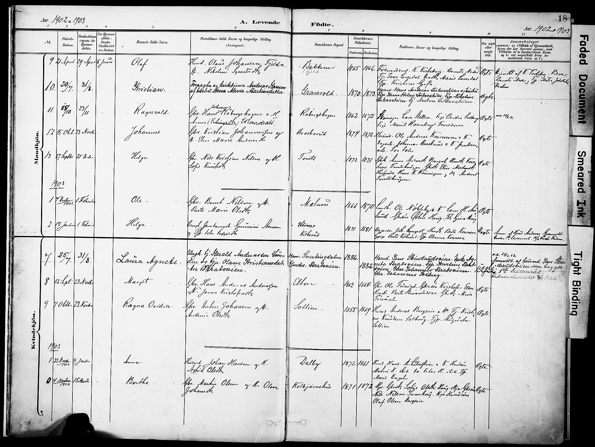 Nordre Land prestekontor, SAH/PREST-124/H/Ha/Haa/L0006: Parish register (official) no. 6, 1897-1914, p. 18