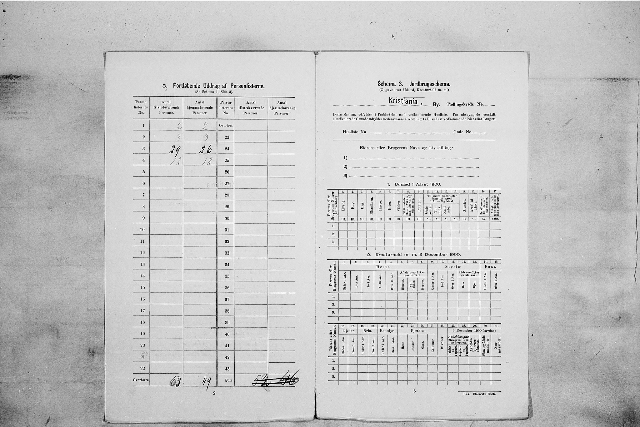 SAO, 1900 census for Kristiania, 1900, p. 70278