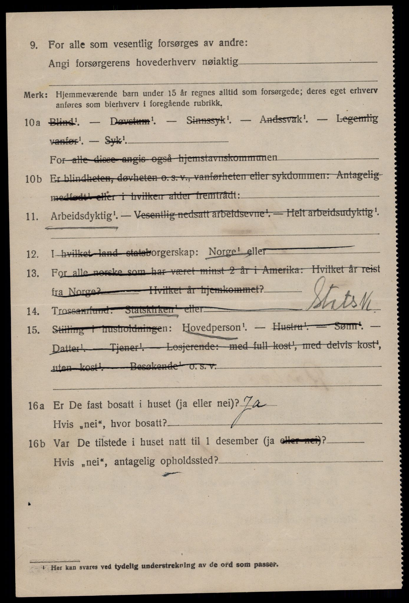 SAKO, 1920 census for Tinn, 1920, p. 16923