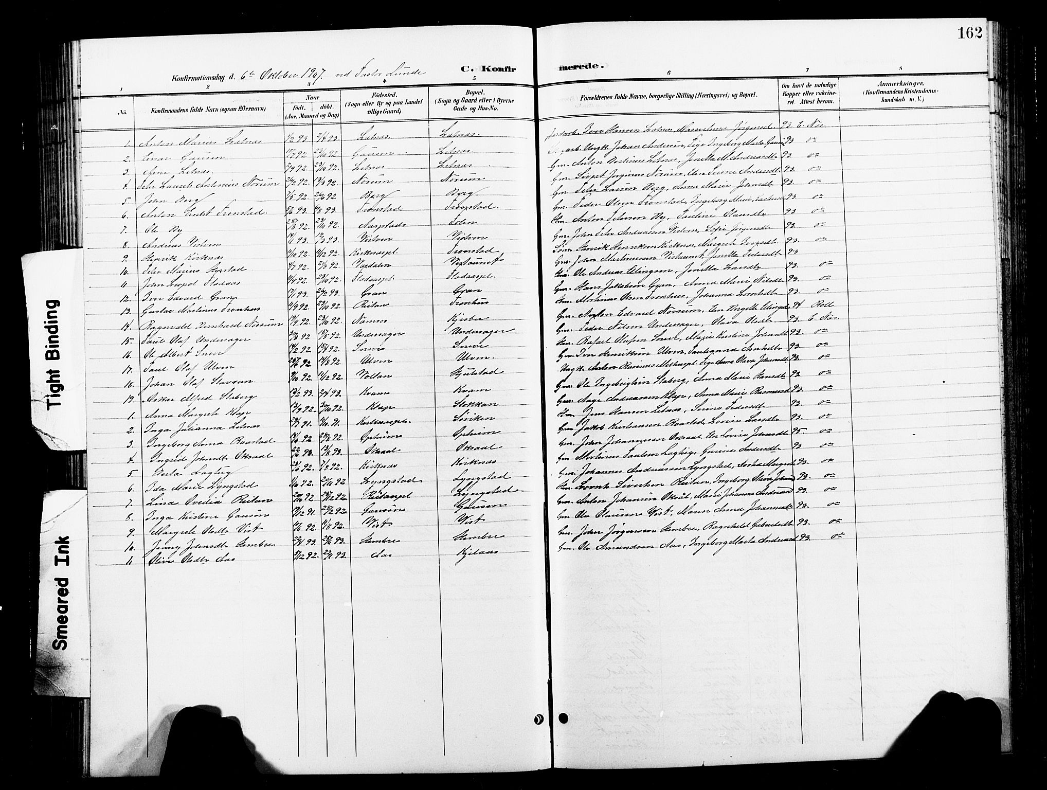 Ministerialprotokoller, klokkerbøker og fødselsregistre - Nord-Trøndelag, SAT/A-1458/730/L0302: Parish register (copy) no. 730C05, 1898-1924, p. 162