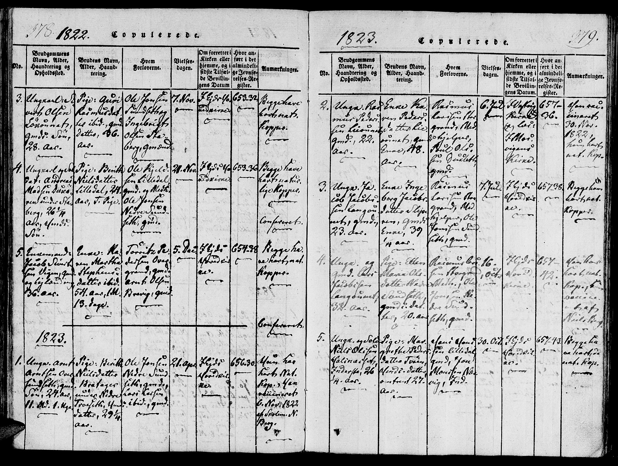 Ministerialprotokoller, klokkerbøker og fødselsregistre - Nord-Trøndelag, SAT/A-1458/733/L0322: Parish register (official) no. 733A01, 1817-1842, p. 378-379