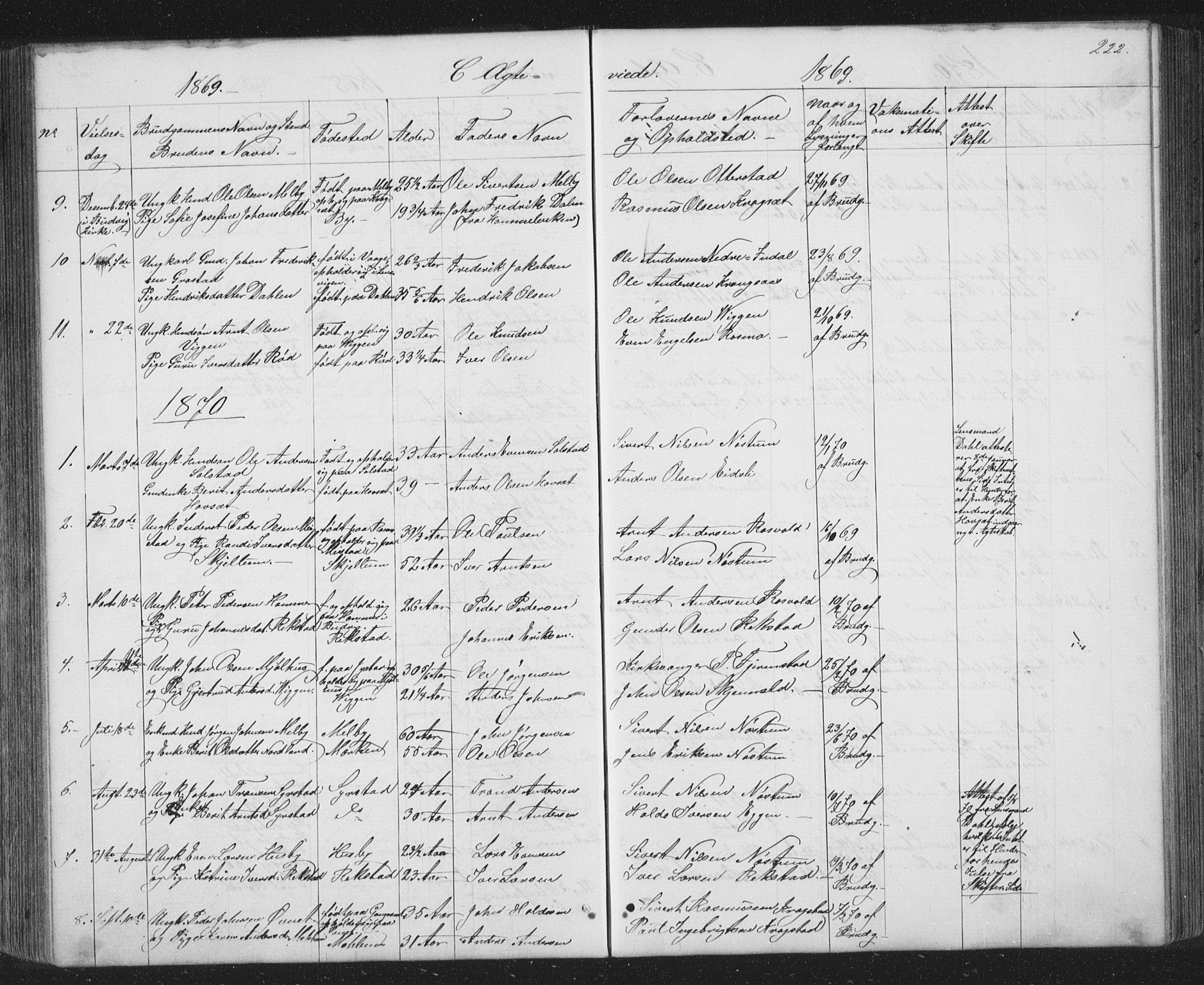 Ministerialprotokoller, klokkerbøker og fødselsregistre - Sør-Trøndelag, AV/SAT-A-1456/667/L0798: Parish register (copy) no. 667C03, 1867-1929, p. 222