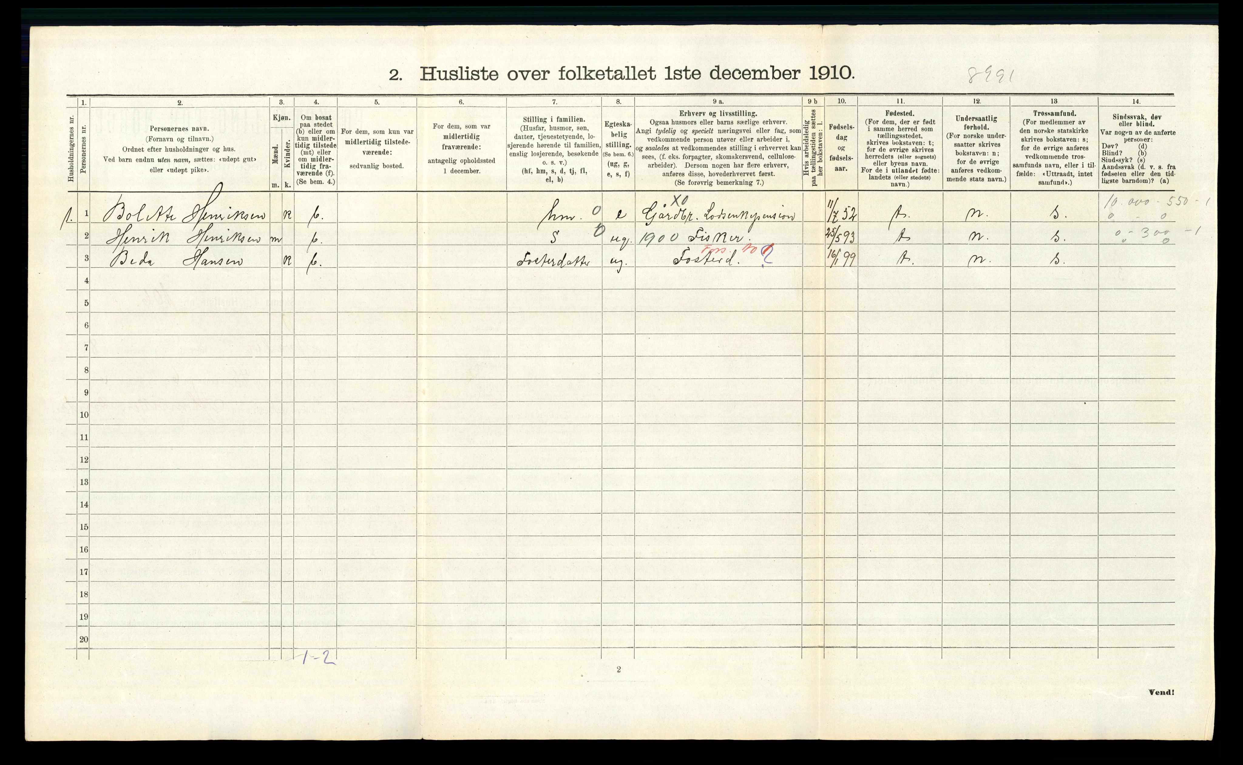 RA, 1910 census for Hvaler, 1910, p. 1389