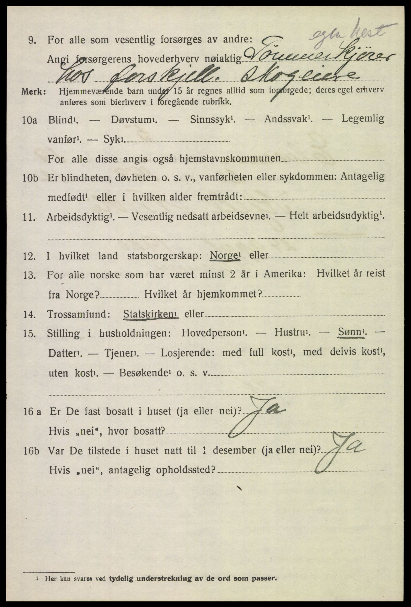 SAH, 1920 census for Elverum, 1920, p. 22769