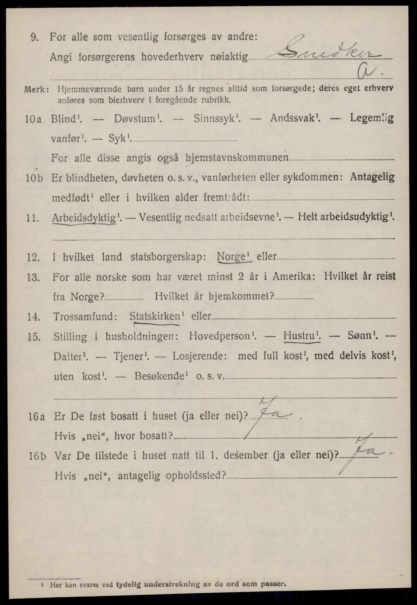 SAT, 1920 census for Bolsøy, 1920, p. 1622