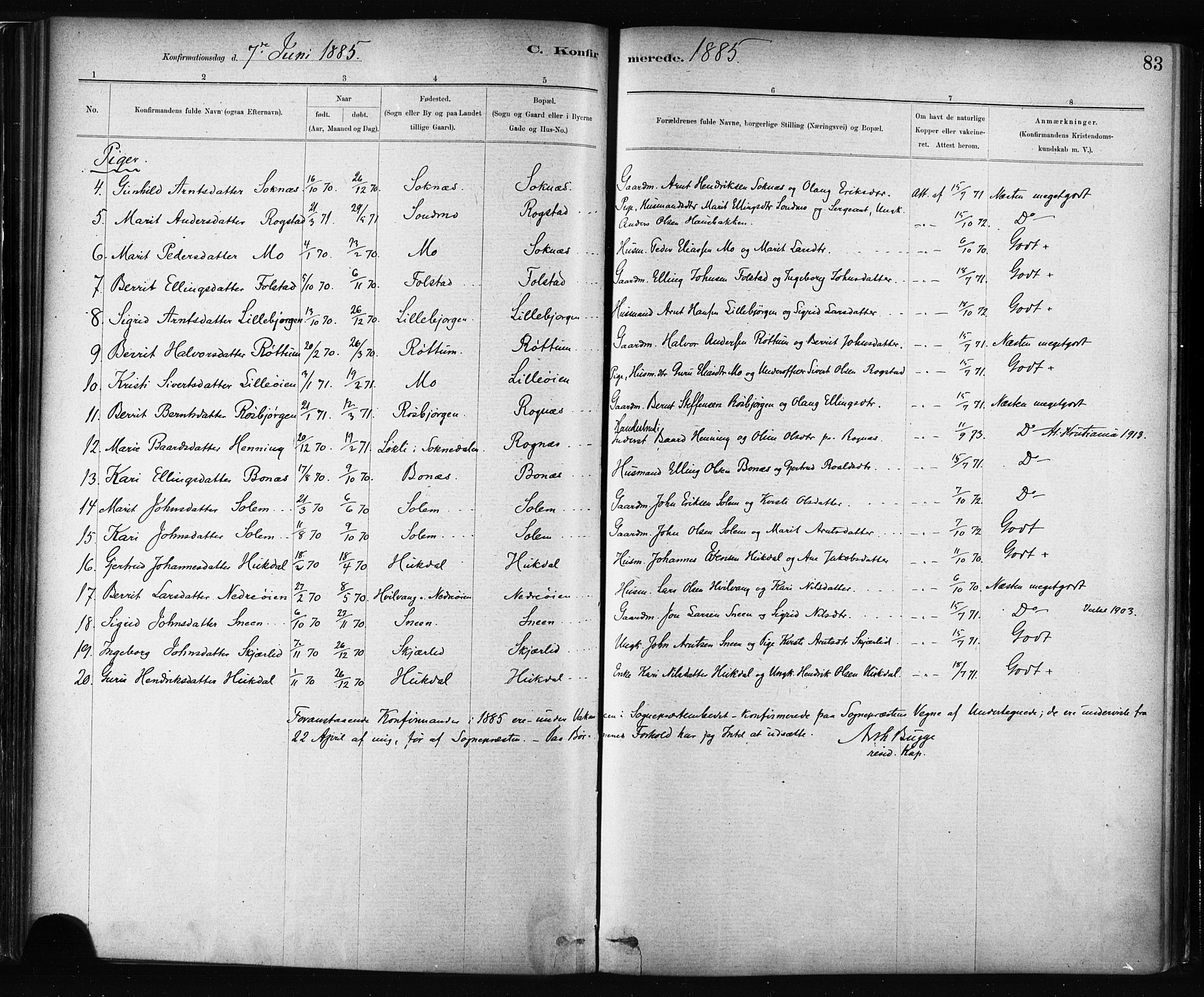 Ministerialprotokoller, klokkerbøker og fødselsregistre - Sør-Trøndelag, SAT/A-1456/687/L1002: Parish register (official) no. 687A08, 1878-1890, p. 83