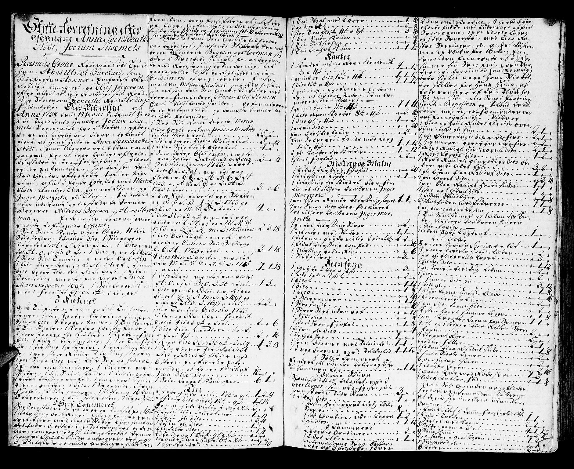 Trondheim byfogd, AV/SAT-A-0003/1/3/3A/L0014: Skifteprotokoll - gml.nr.13a. (m/ register), 1737-1742, p. 7b-8a