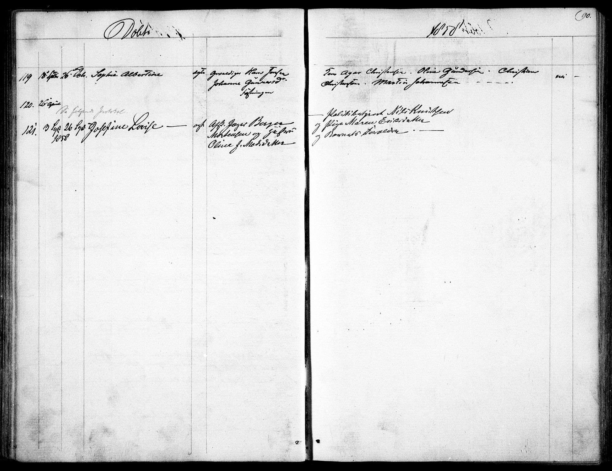 Garnisonsmenigheten Kirkebøker, AV/SAO-A-10846/F/Fa/L0009: Parish register (official) no. 9, 1842-1859, p. 90