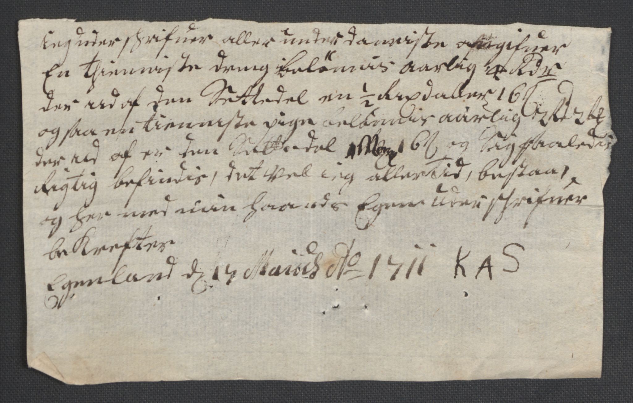 Rentekammeret inntil 1814, Reviderte regnskaper, Fogderegnskap, AV/RA-EA-4092/R39/L2319: Fogderegnskap Nedenes, 1710-1711, p. 896