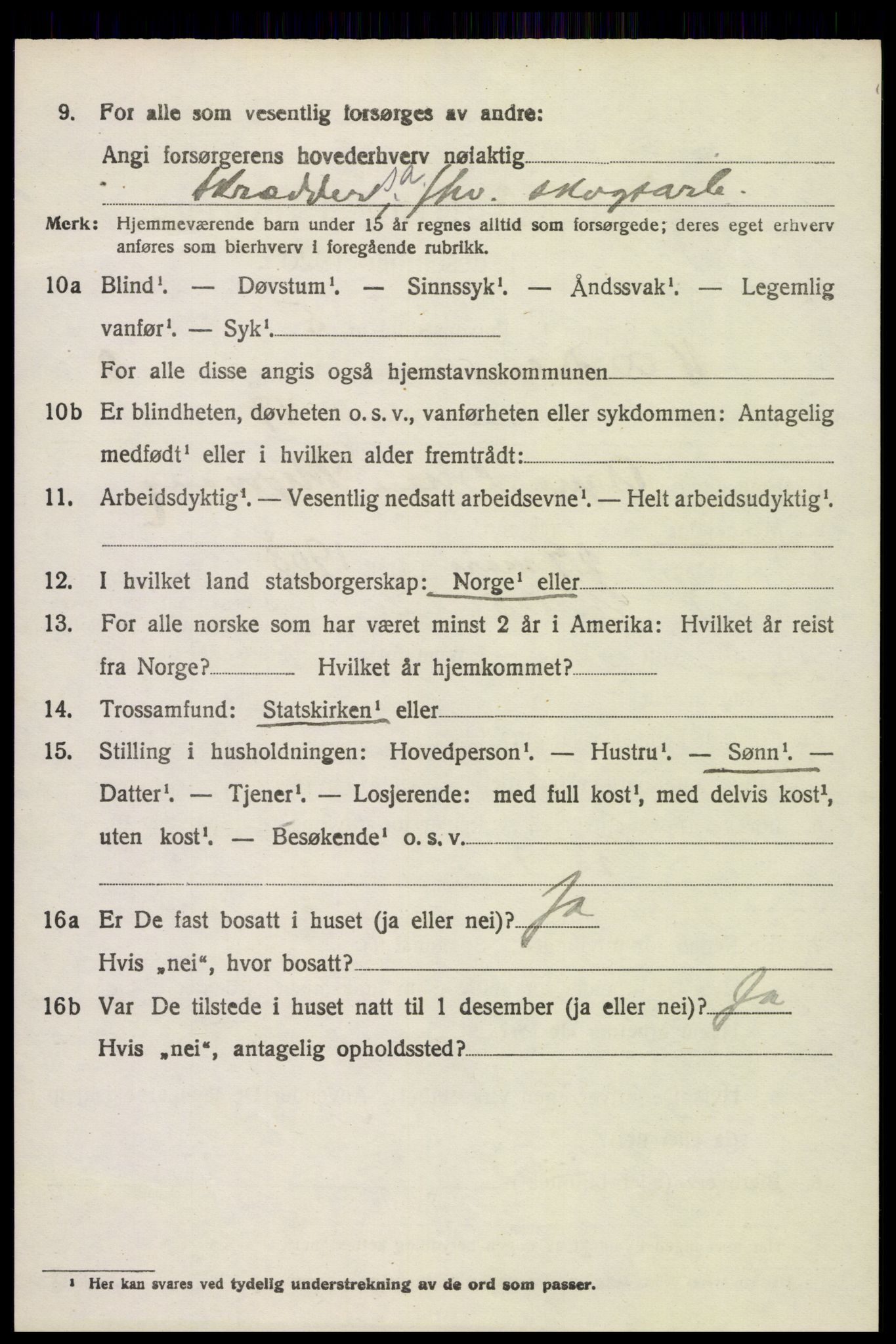 SAH, 1920 census for Nord-Odal, 1920, p. 9570