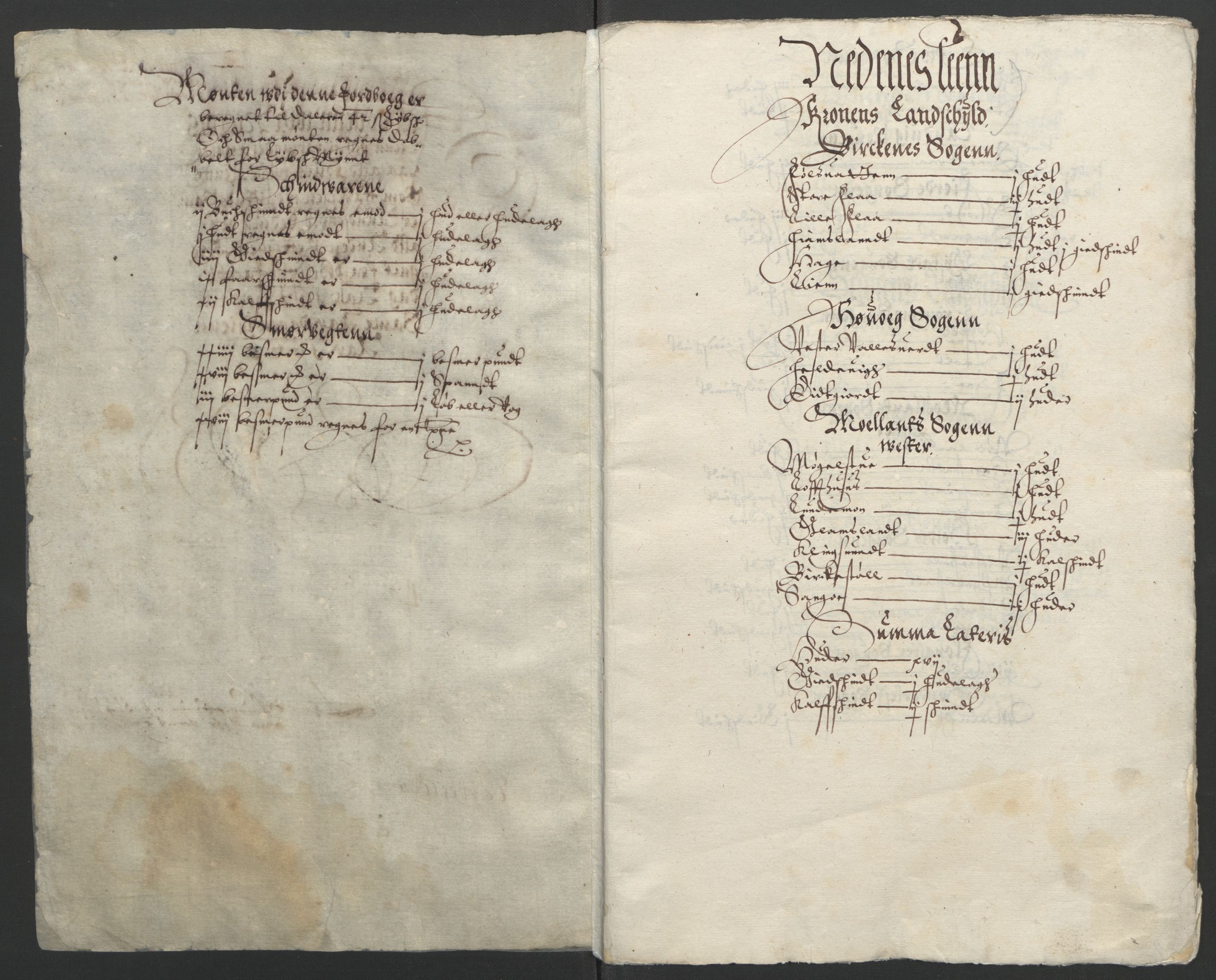 Stattholderembetet 1572-1771, AV/RA-EA-2870/Ek/L0002/0002: Jordebøker til utlikning av garnisonsskatt 1624-1626: / Jordebøker for Agdesiden len, 1624-1625, p. 4