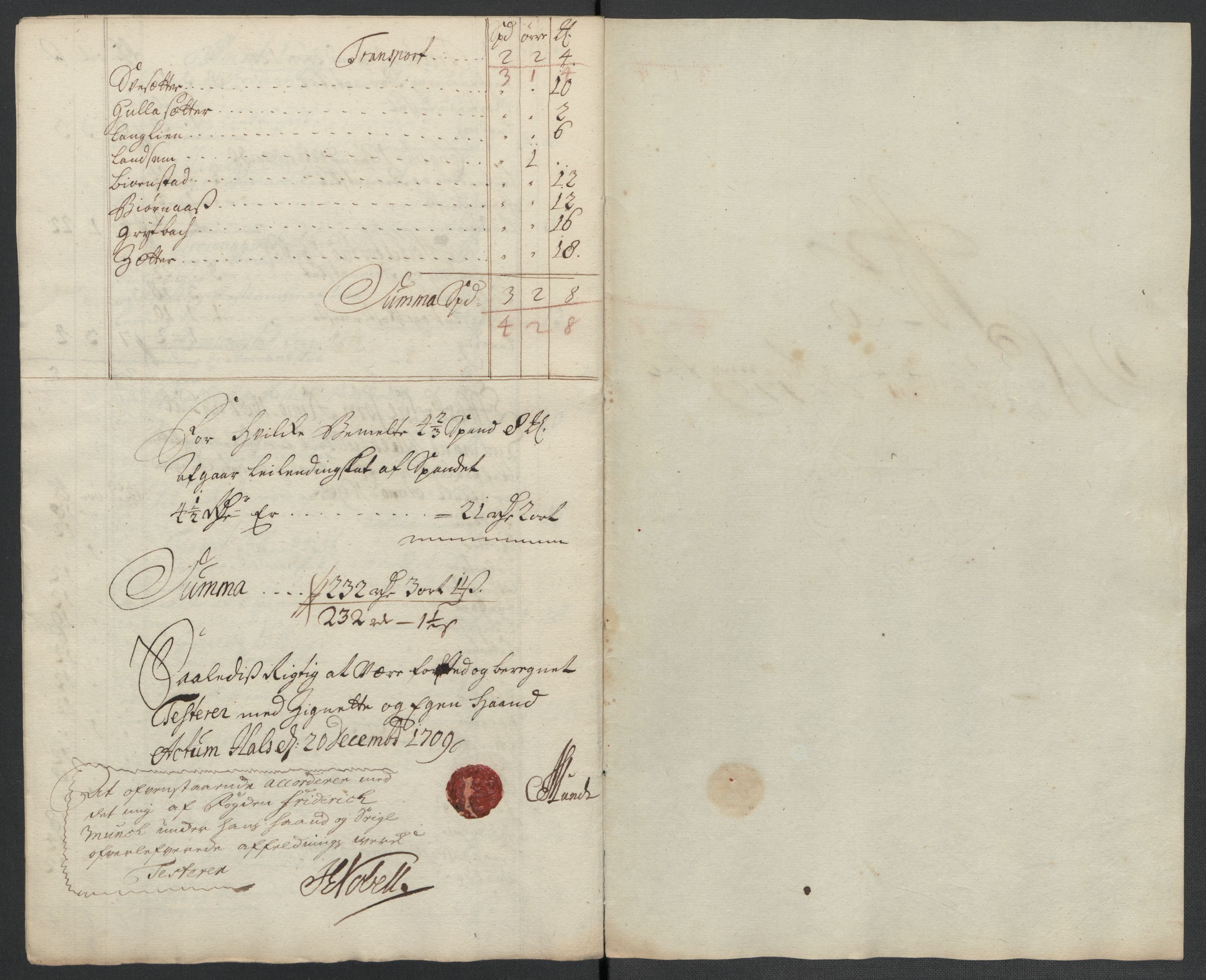 Rentekammeret inntil 1814, Reviderte regnskaper, Fogderegnskap, RA/EA-4092/R56/L3744: Fogderegnskap Nordmøre, 1709-1710, p. 157