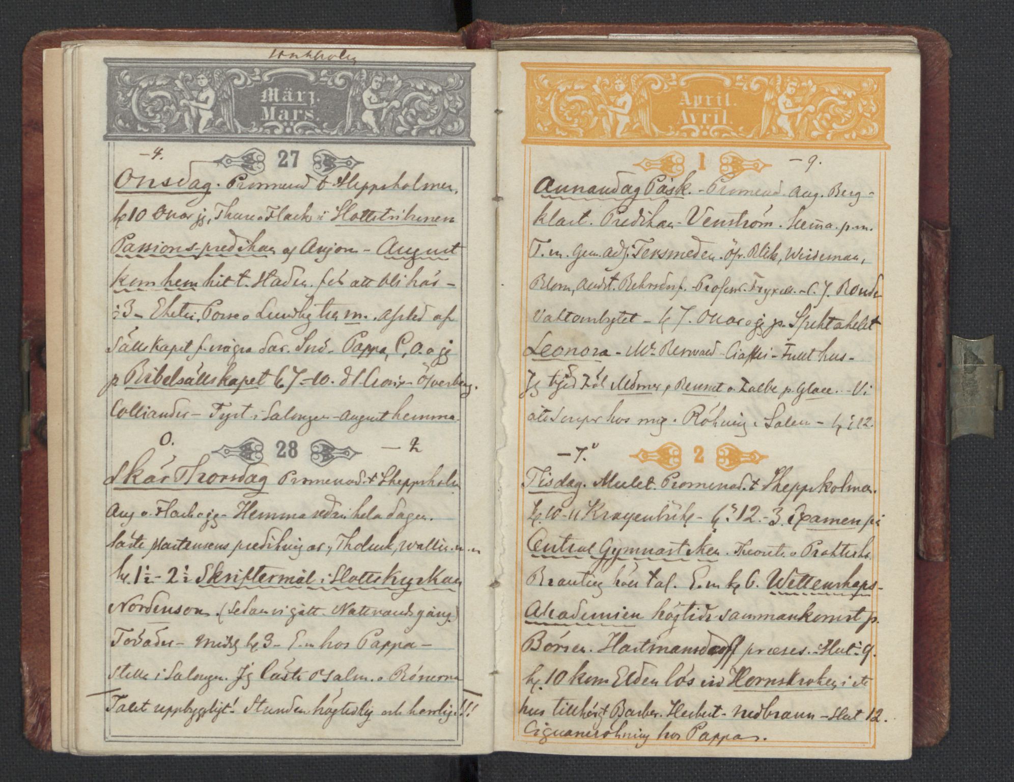Bernadotte, AV/RA-PA-0318/F/L0001/0003: Privat materiale fra Bernadottefamilien / Dagbok, 1850, p. 30