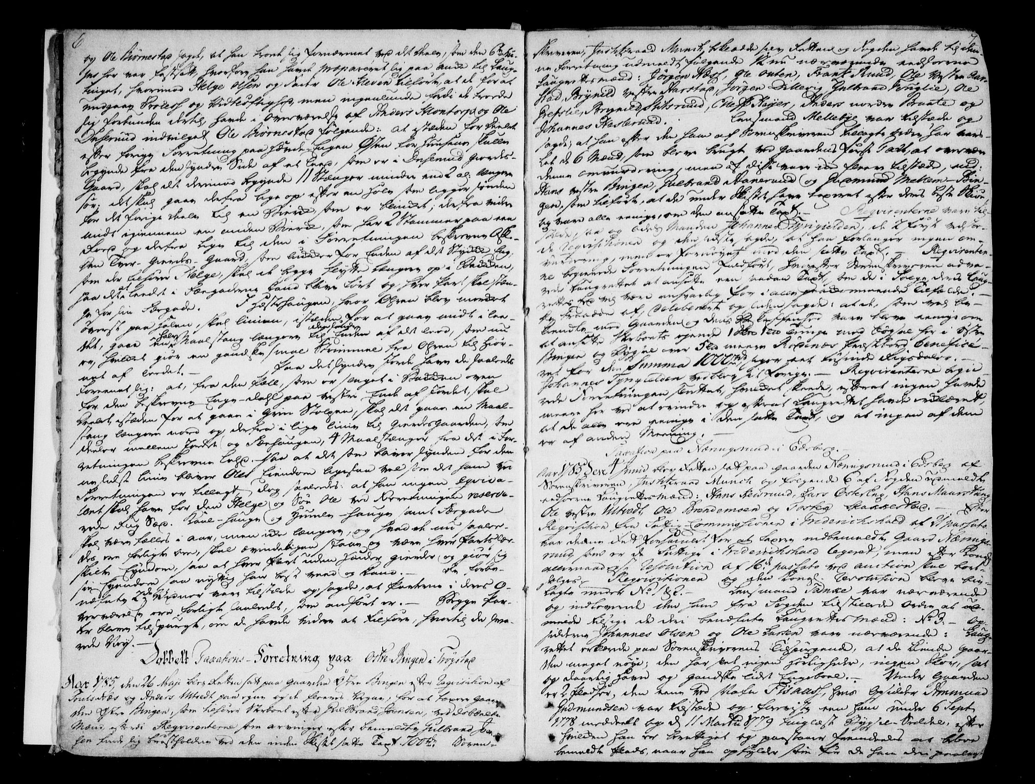 Heggen og Frøland sorenskriveri I, AV/SAO-A-11556/F/Fb/L0044: Tingbok, 1785-1794, p. 6-7