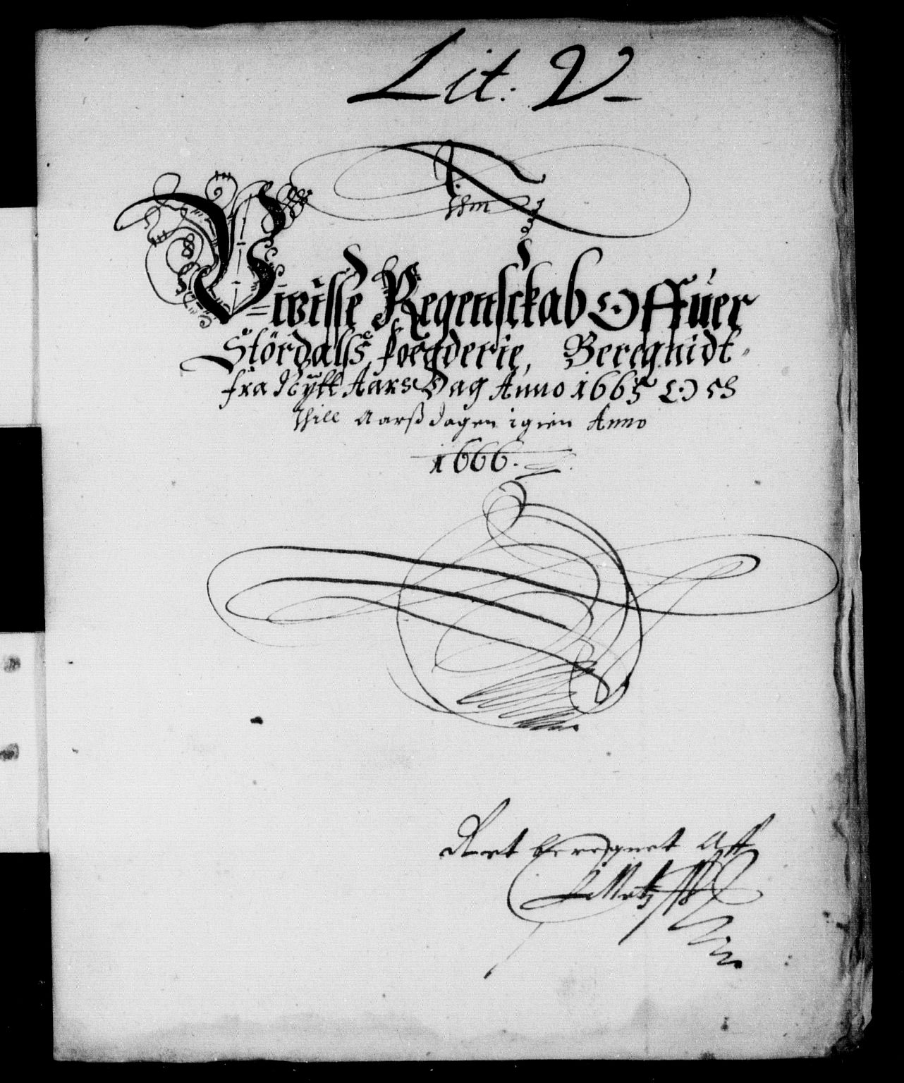 Rentekammeret inntil 1814, Reviderte regnskaper, Stiftamtstueregnskaper, Trondheim stiftamt og Nordland amt, AV/RA-EA-6044/R/Rd/L0012: Trondheim stiftamt, 1665