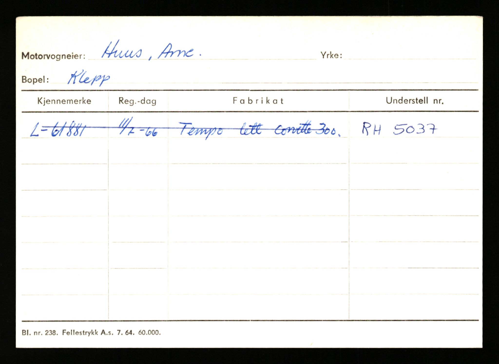 Stavanger trafikkstasjon, SAST/A-101942/0/H/L0016: Holmevik - Høyland, 1930-1971, p. 1967