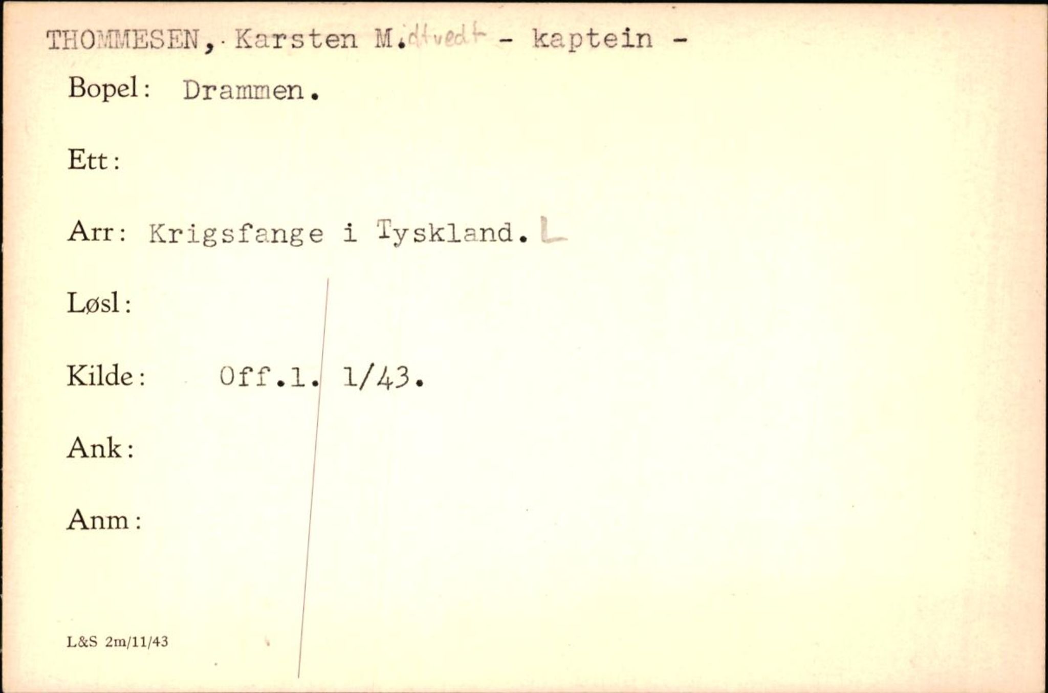 Forsvaret, Forsvarets krigshistoriske avdeling, AV/RA-RAFA-2017/Y/Yf/L0200: II-C-11-2102  -  Norske krigsfanger i Tyskland, 1940-1945, p. 1057