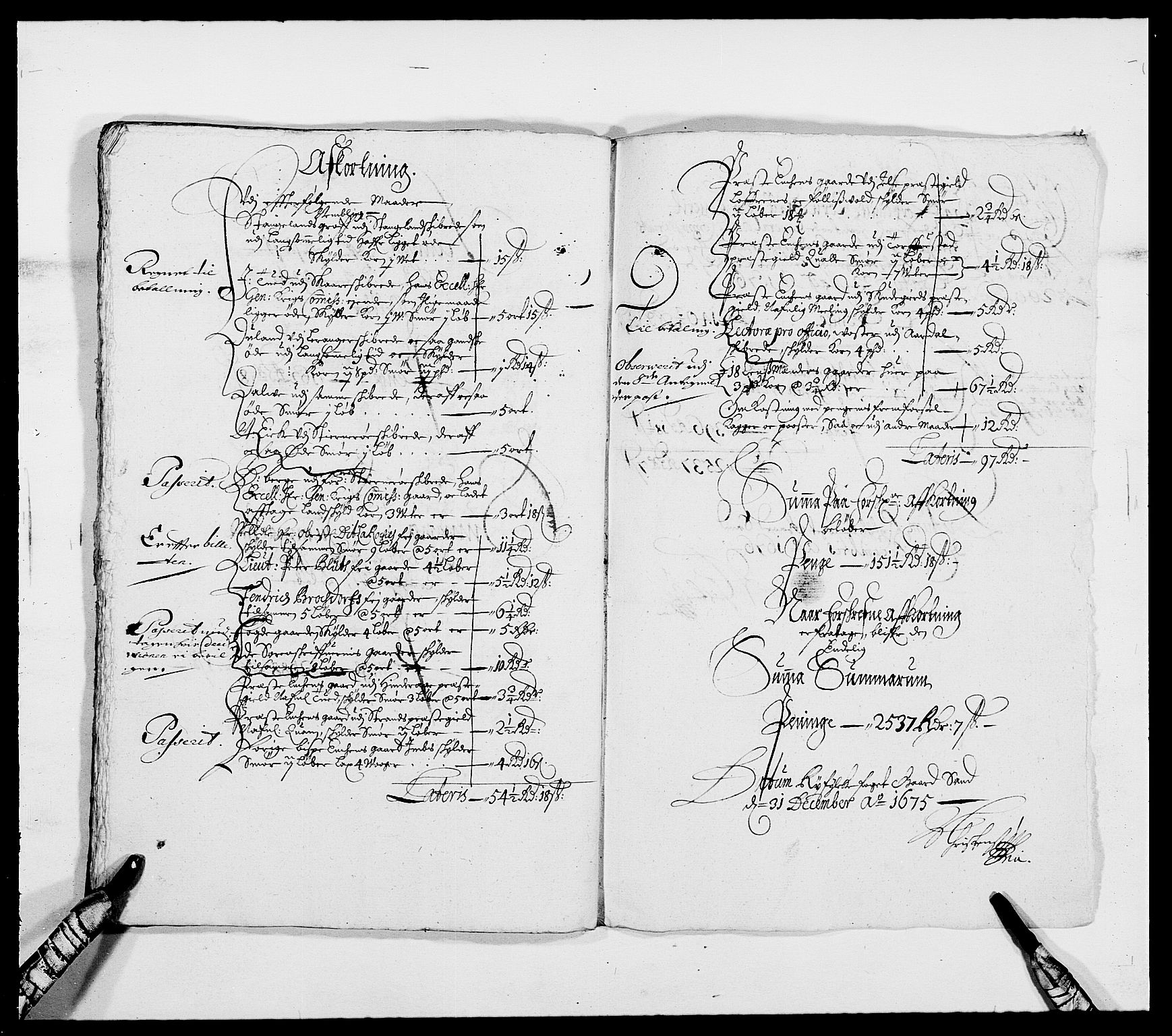 Rentekammeret inntil 1814, Reviderte regnskaper, Fogderegnskap, RA/EA-4092/R47/L2845: Fogderegnskap Ryfylke, 1674-1675, p. 296