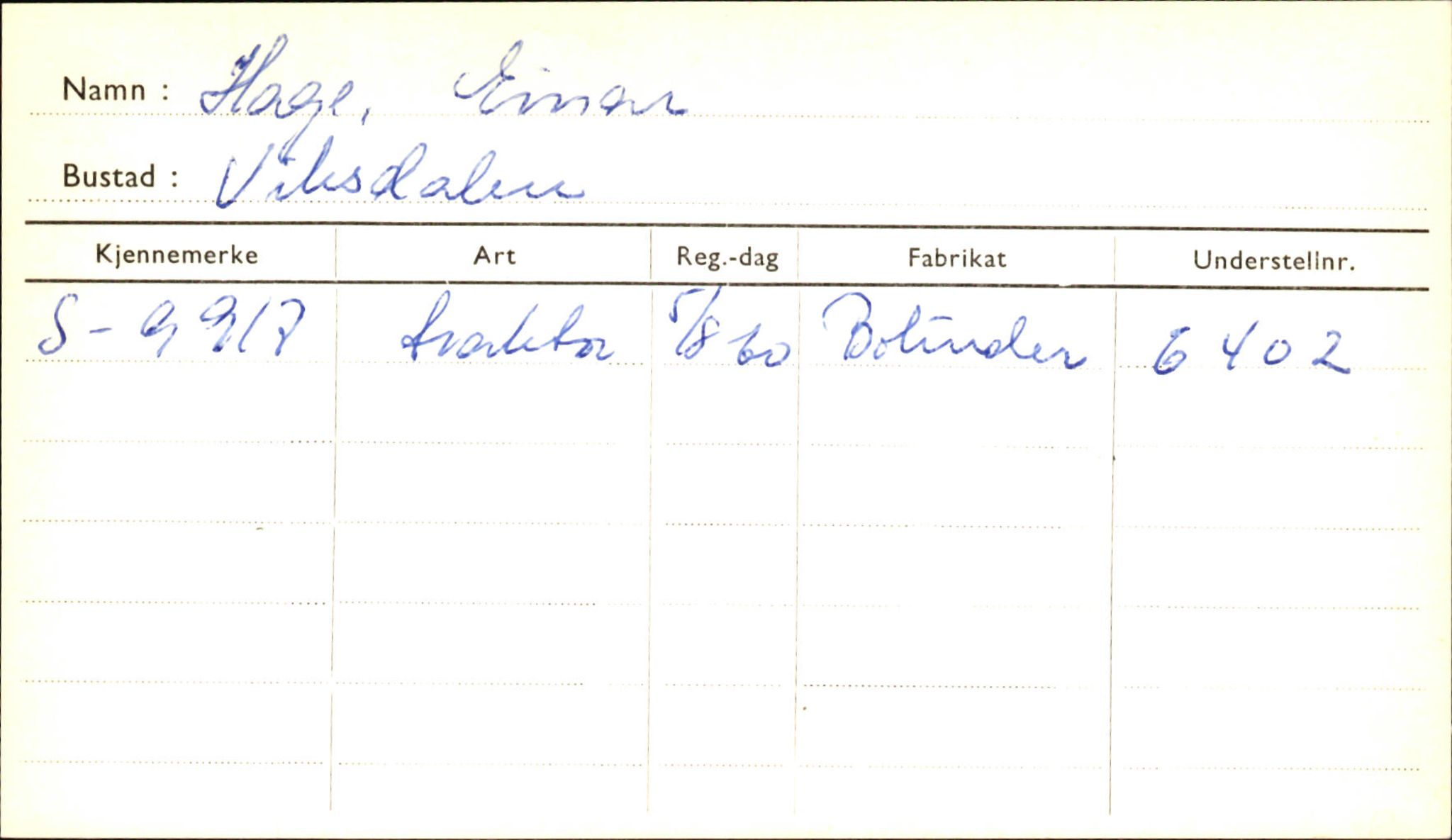 Statens vegvesen, Sogn og Fjordane vegkontor, SAB/A-5301/4/F/L0001A: Eigarregister Fjordane til 1.6.1961, 1930-1961, p. 36
