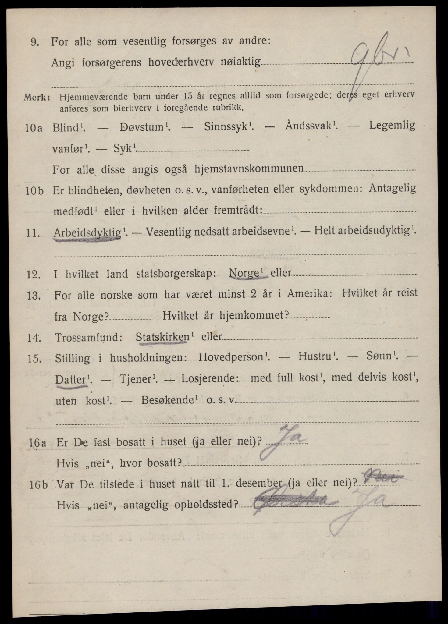 SAT, 1920 census for Norddal, 1920, p. 4226