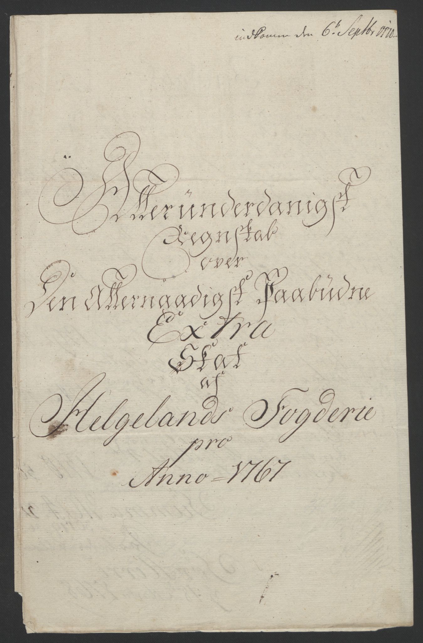 Rentekammeret inntil 1814, Reviderte regnskaper, Fogderegnskap, RA/EA-4092/R65/L4573: Ekstraskatten Helgeland, 1762-1772, p. 146