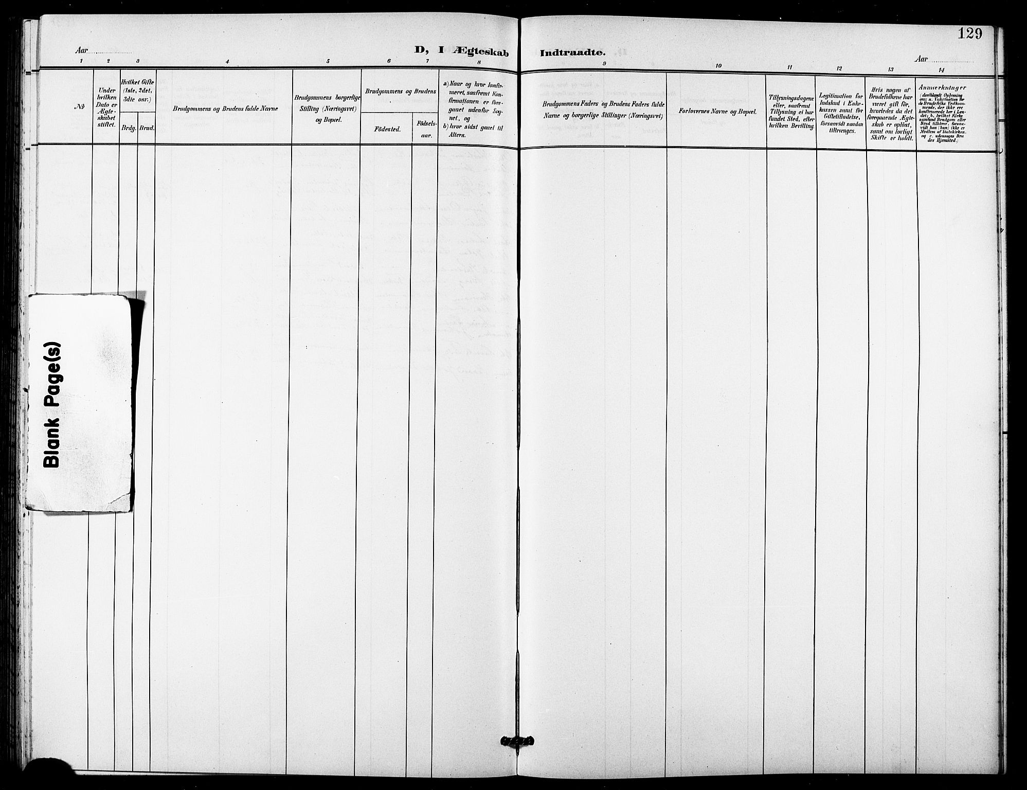 Lenvik sokneprestembete, AV/SATØ-S-1310/H/Ha/Hab/L0022klokker: Parish register (copy) no. 22, 1901-1918, p. 129