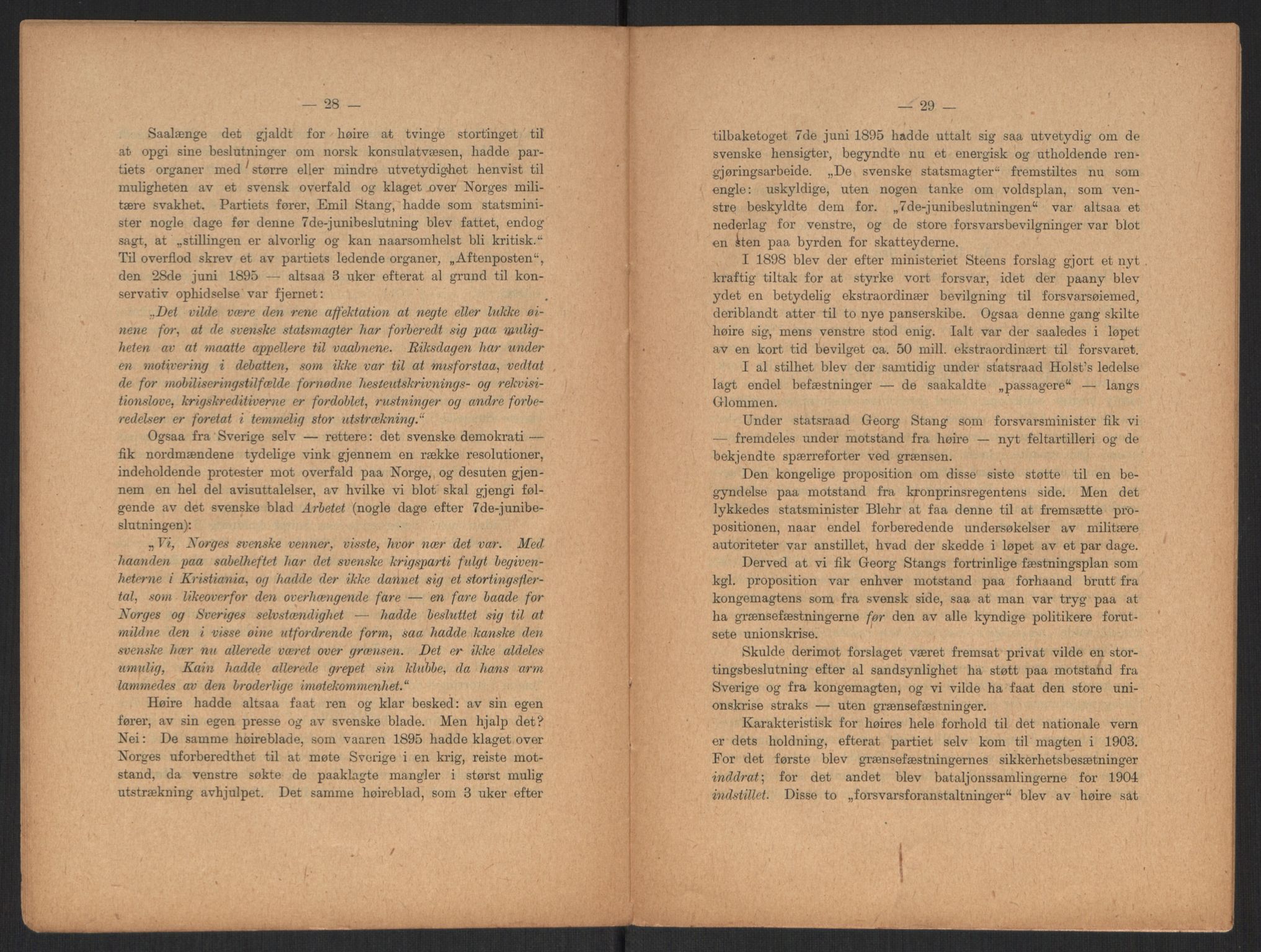 Venstres Hovedorganisasjon, AV/RA-PA-0876/X/L0001: De eldste skrifter, 1860-1936, p. 840