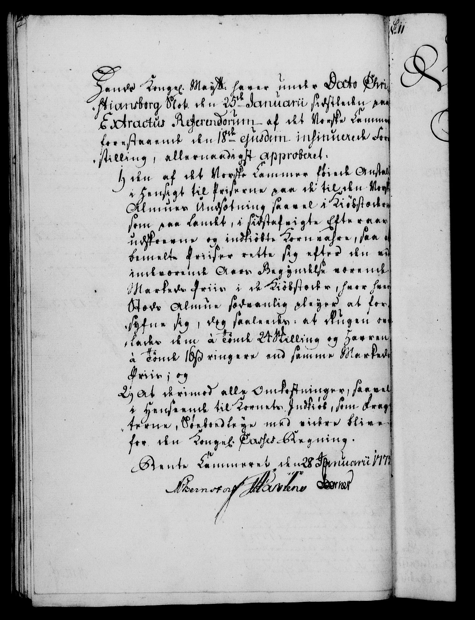 Rentekammeret, Kammerkanselliet, RA/EA-3111/G/Gf/Gfa/L0055: Norsk relasjons- og resolusjonsprotokoll (merket RK 52.55), 1773, p. 55