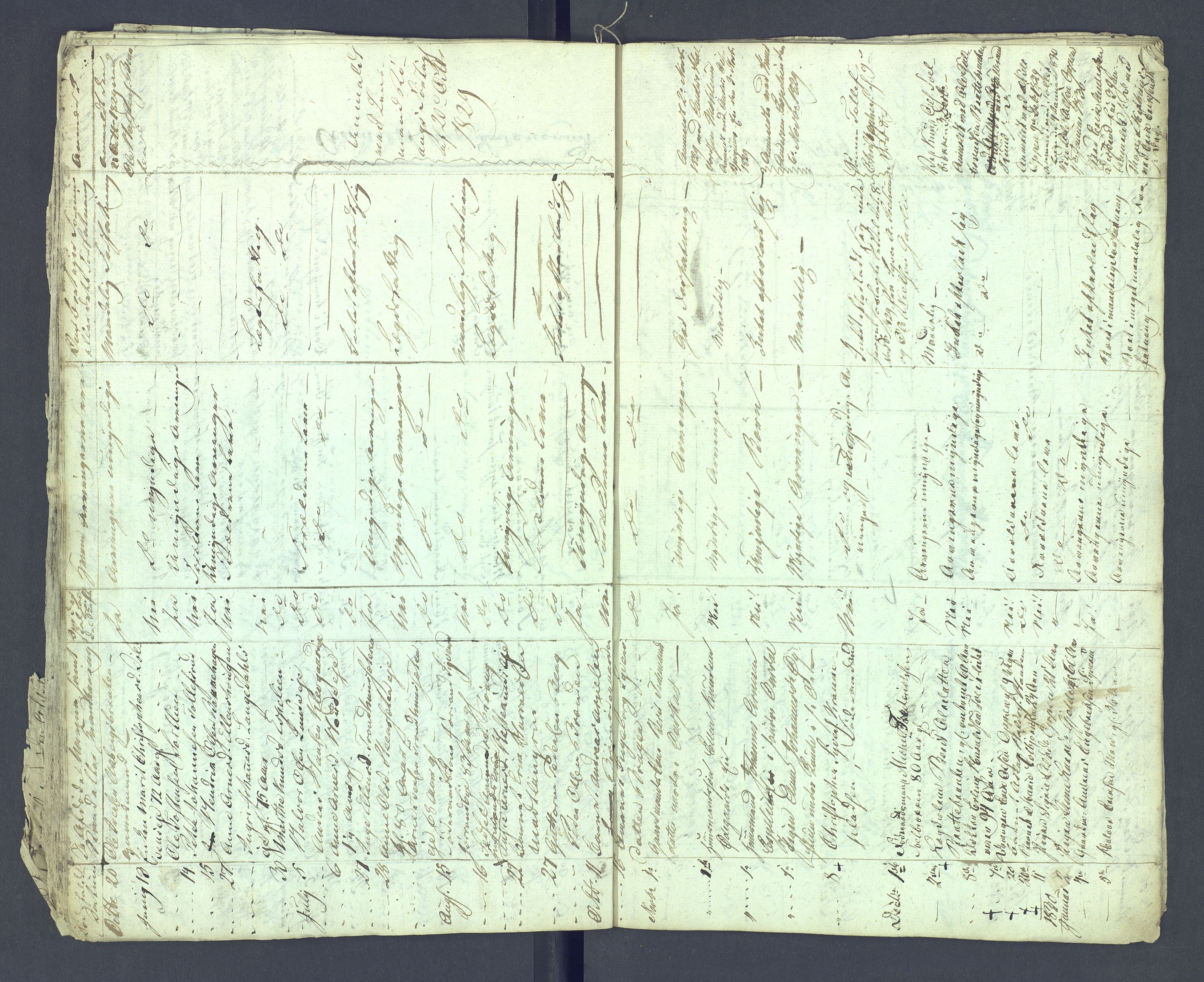 Valdres sorenskriveri, AV/SAH-TING-016/J/Je/L0001/0002: Dødsfallsprotokoller / Dødsfallsprotokoll, 1822-1831