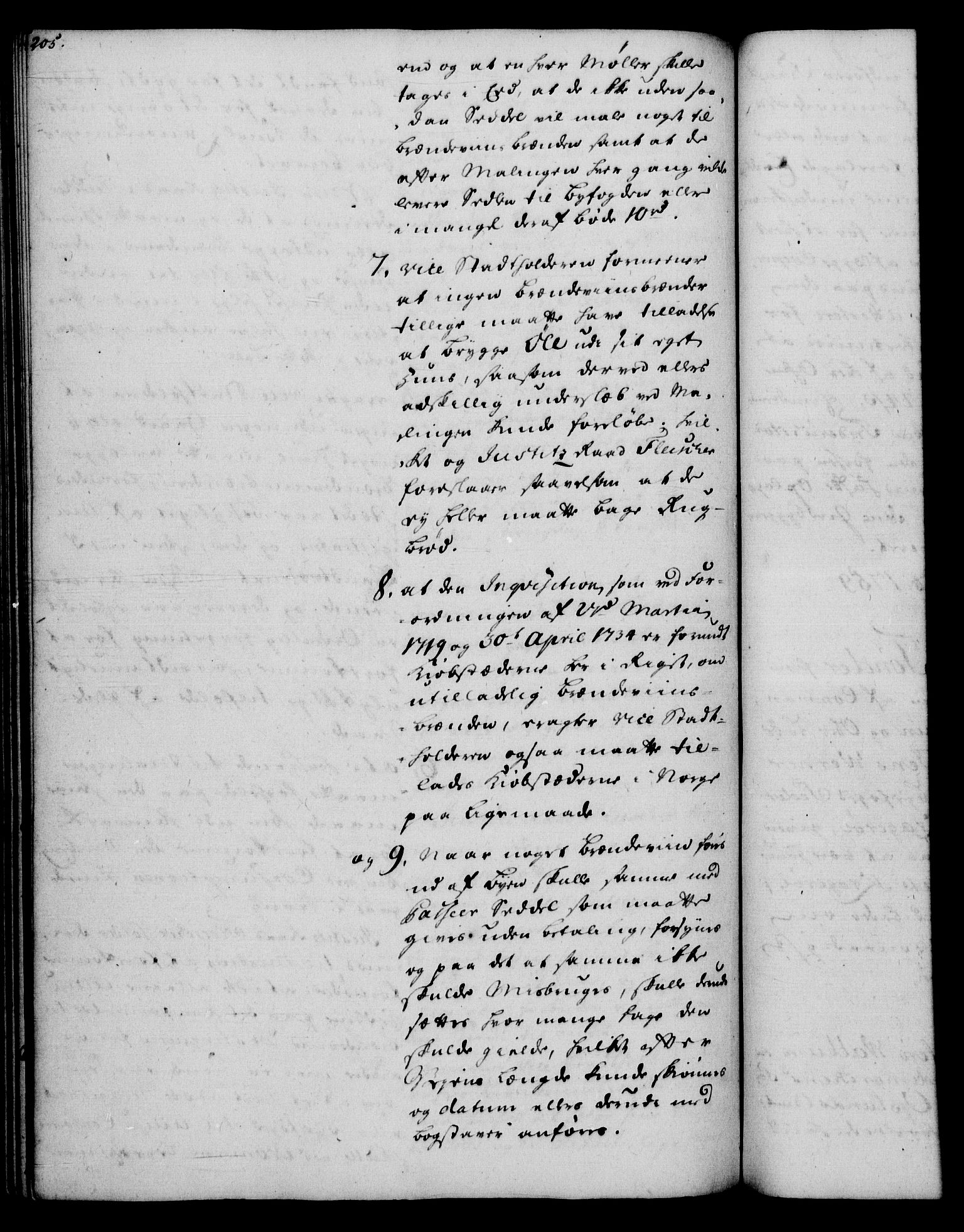 Rentekammeret, Kammerkanselliet, AV/RA-EA-3111/G/Gh/Gha/L0035: Norsk ekstraktmemorialprotokoll (merket RK 53.80), 1759-1771, p. 205