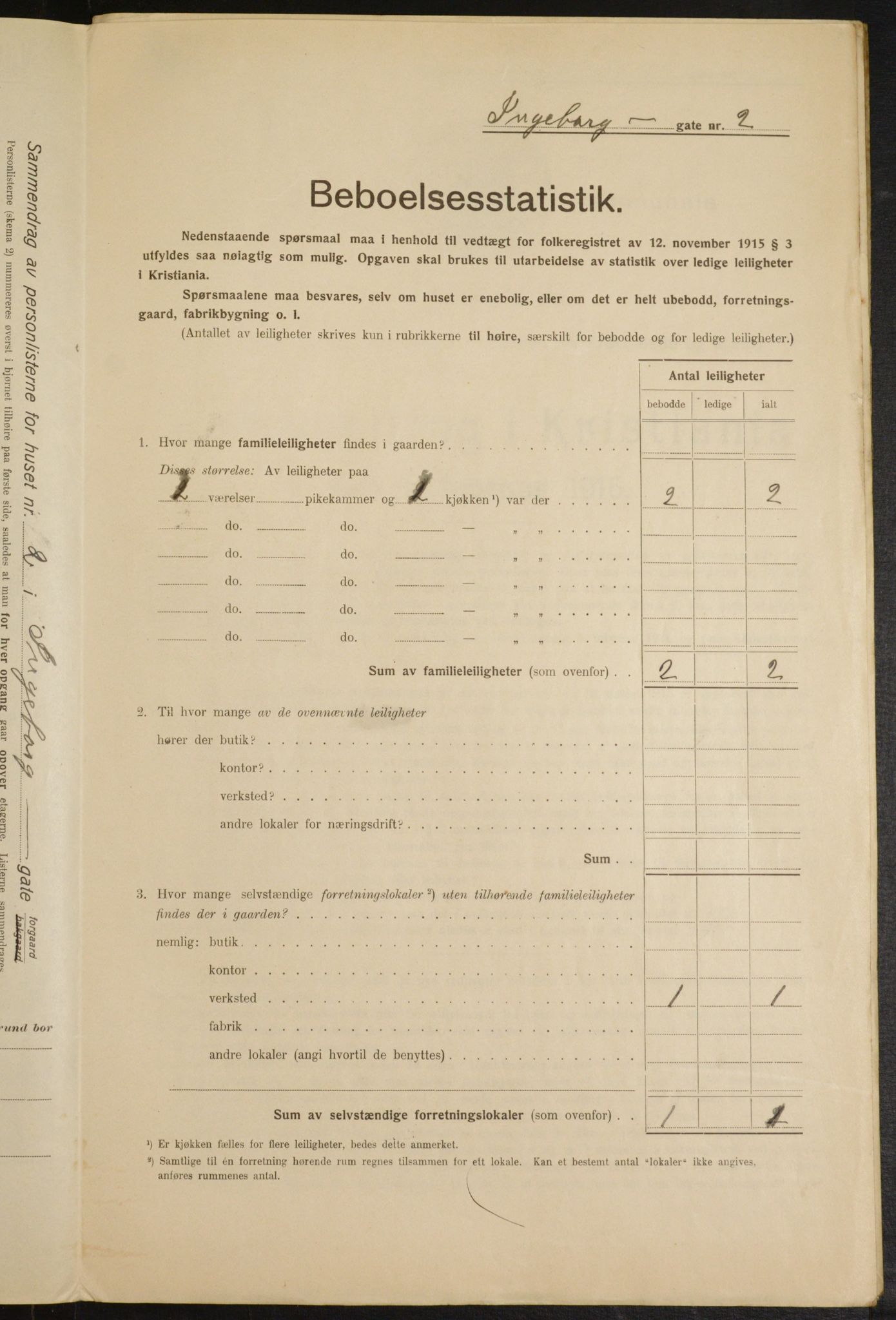 OBA, Municipal Census 1916 for Kristiania, 1916, p. 44671