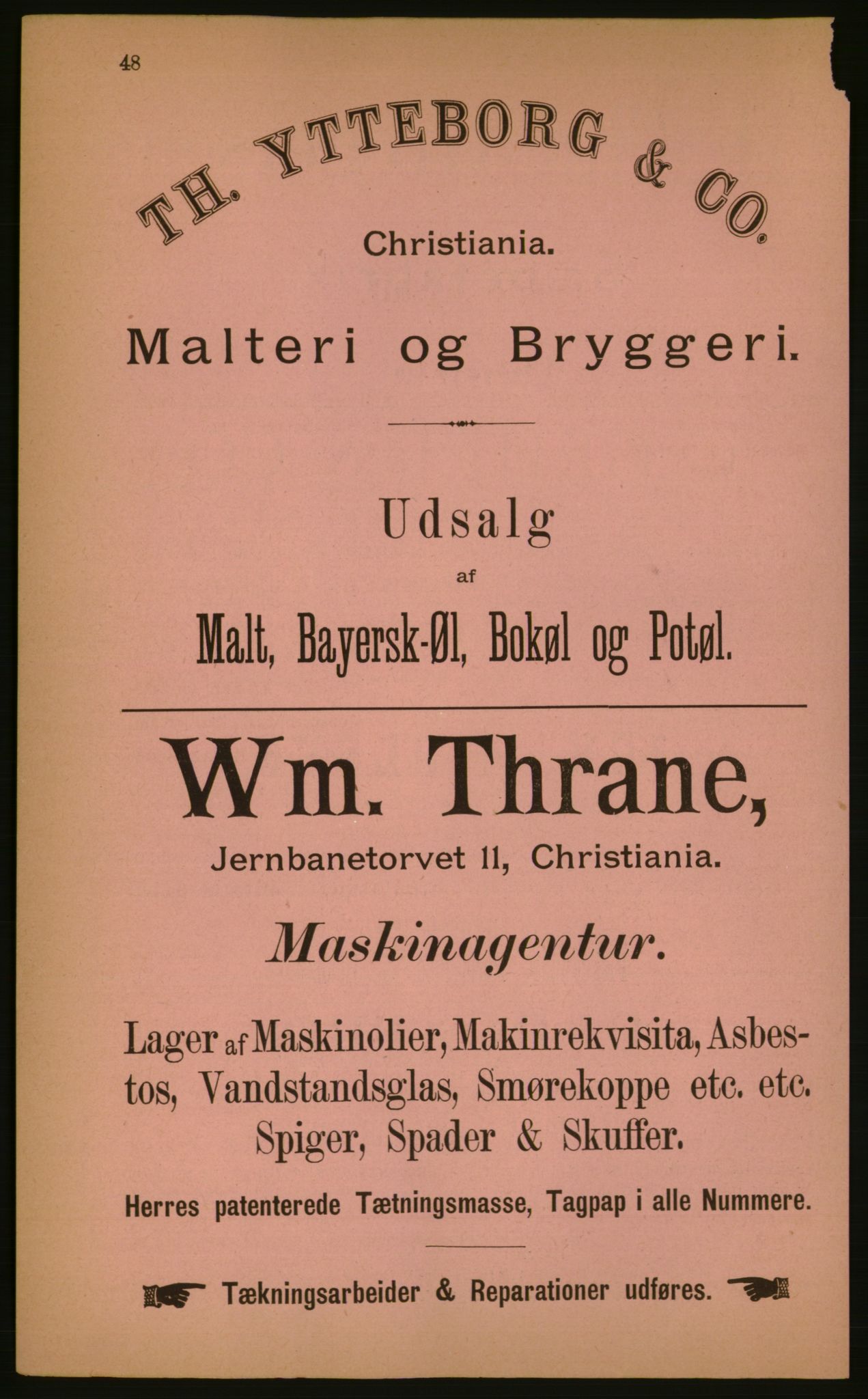 Kristiania/Oslo adressebok, PUBL/-, 1884, p. 48