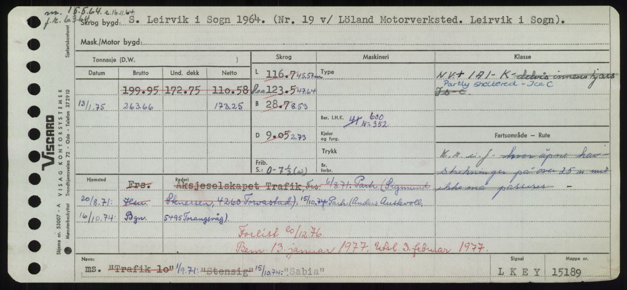 Sjøfartsdirektoratet med forløpere, Skipsmålingen, RA/S-1627/H/Hd/L0031: Fartøy, Rju-Sam, p. 513